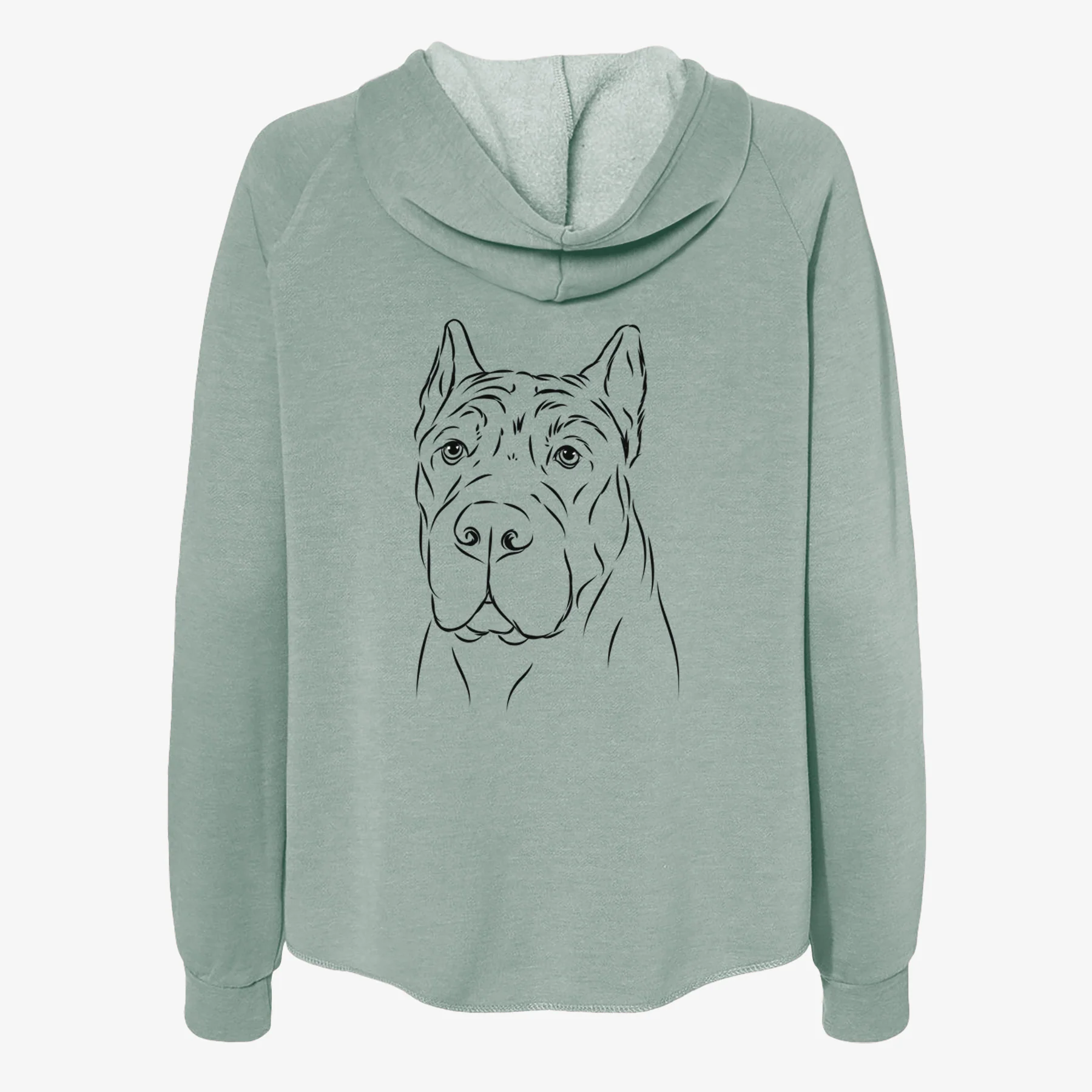 Bearson the Cane Corso - Women's Cali Wave Zip-Up Sweatshirt - Image 4