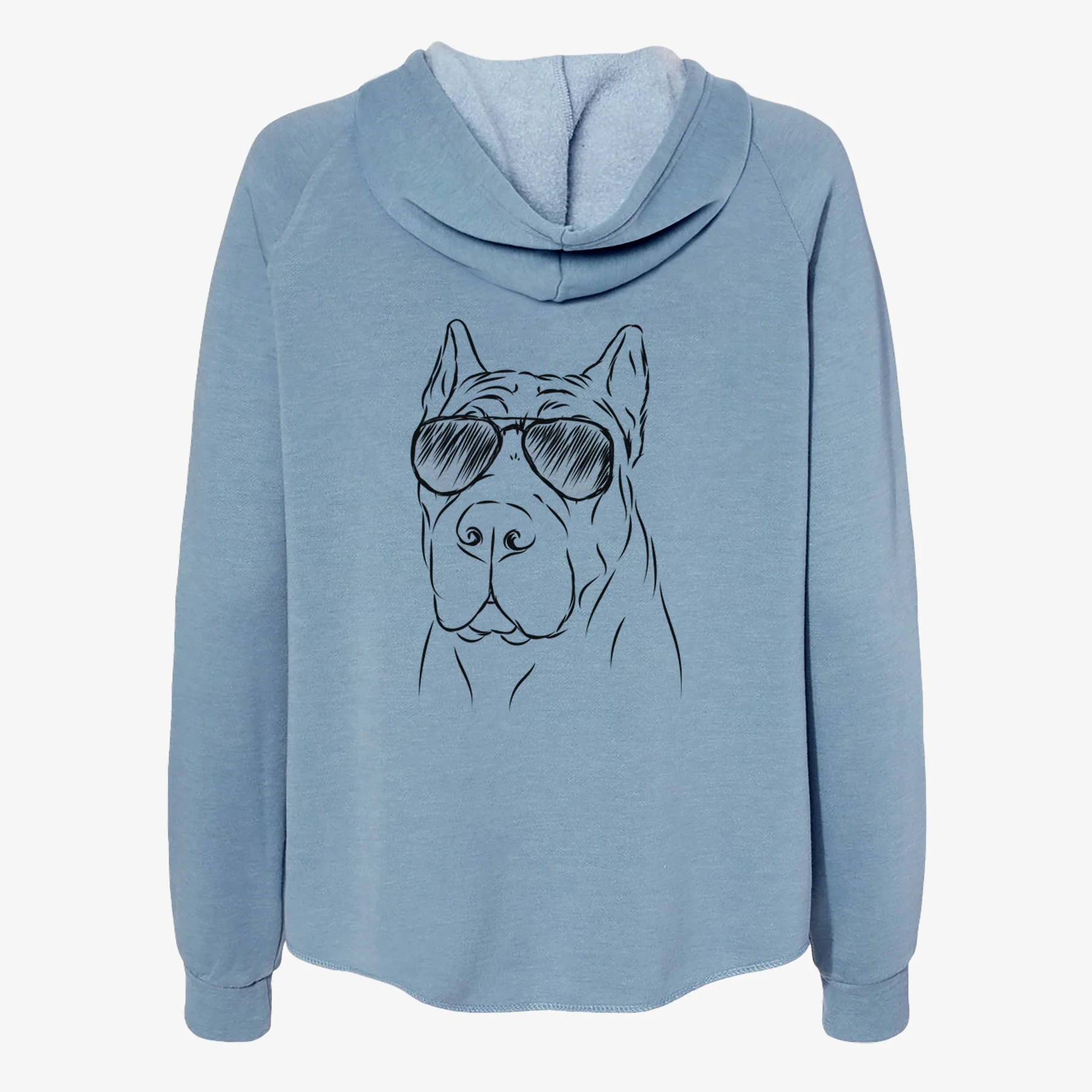 Bearson the Cane Corso - Women's Cali Wave Zip-Up Sweatshirt - Image 9