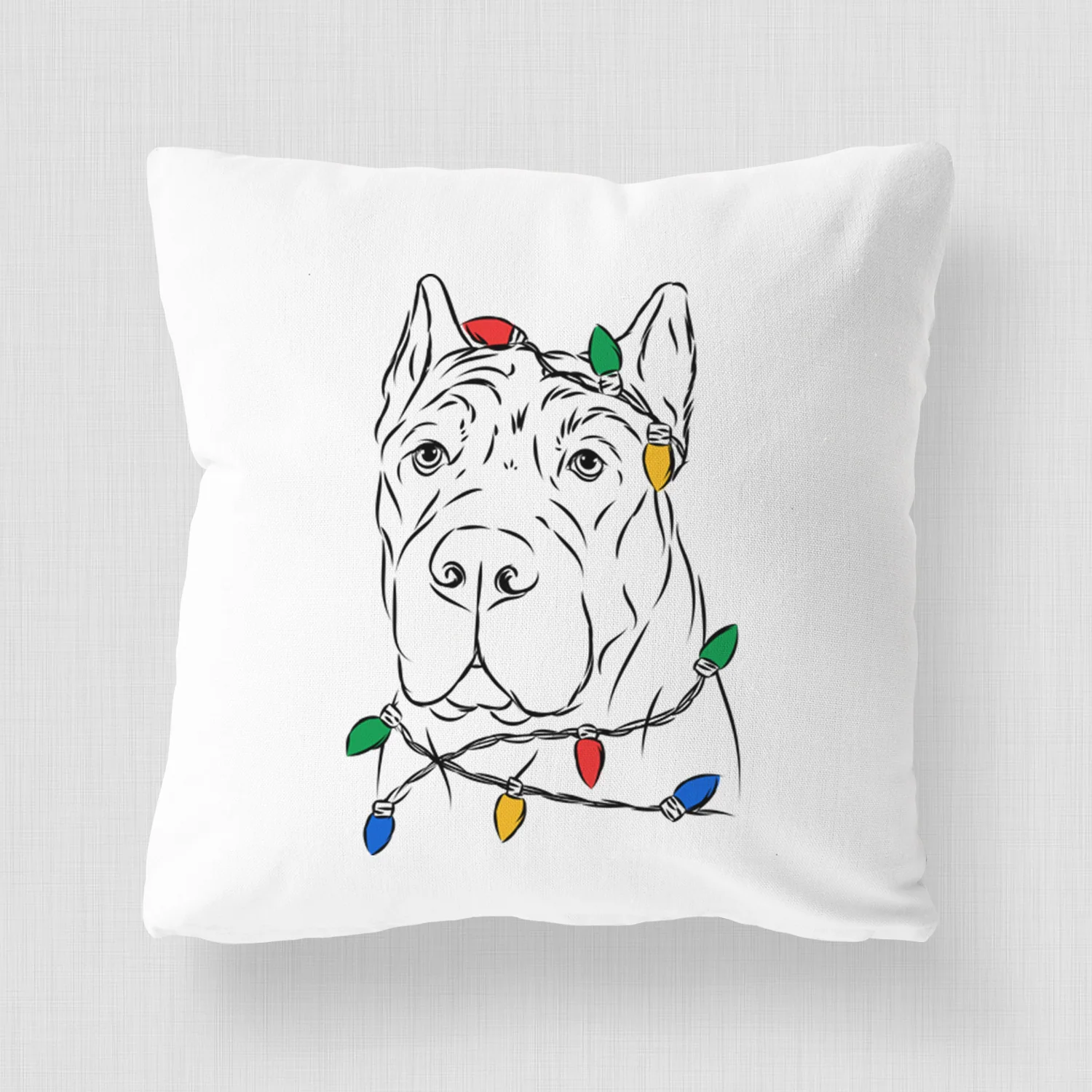 Bearson the Cane Corso - Throw Pillow Cover - Image 4