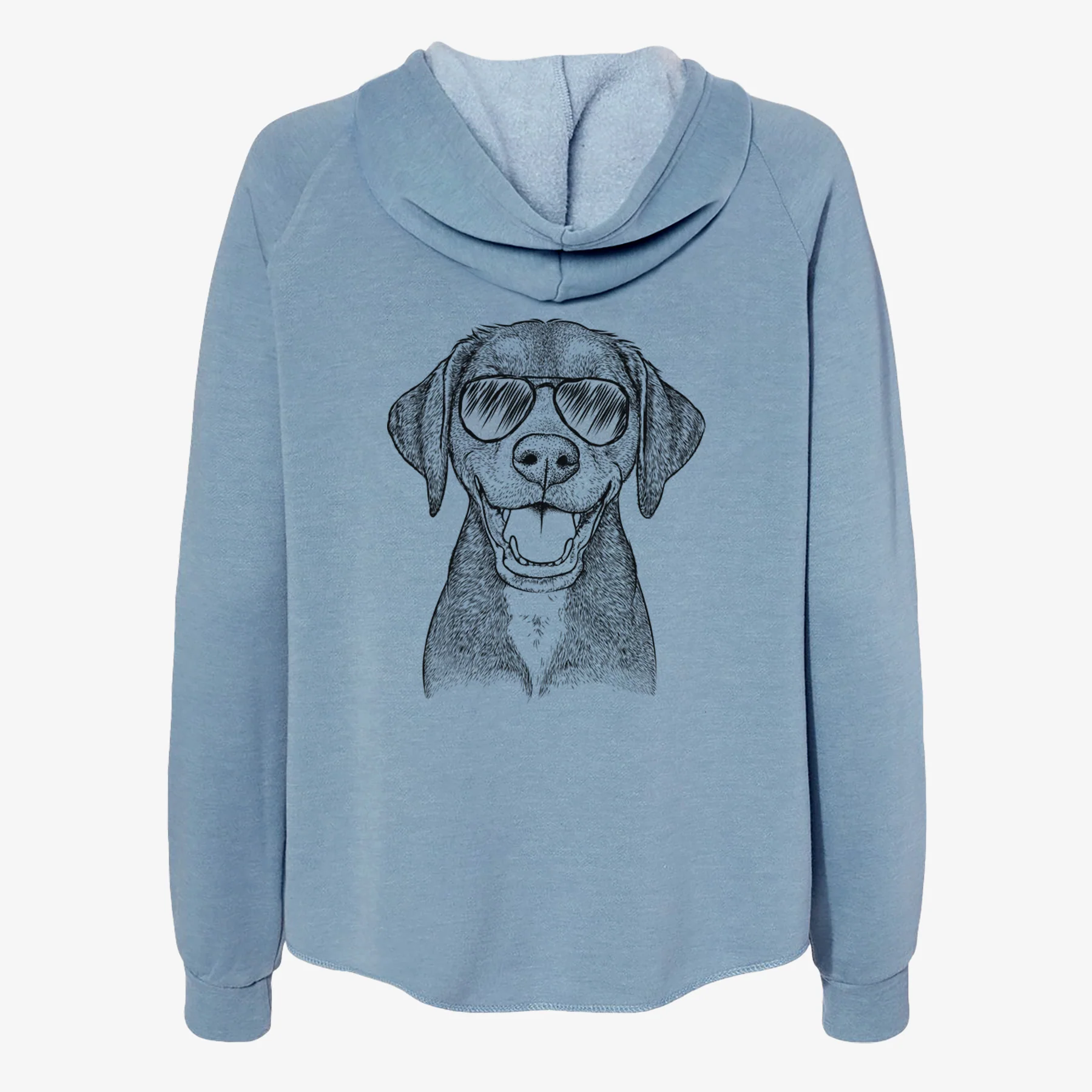 Beaver the Hound Mix - Women's Cali Wave Zip-Up Sweatshirt - Image 9