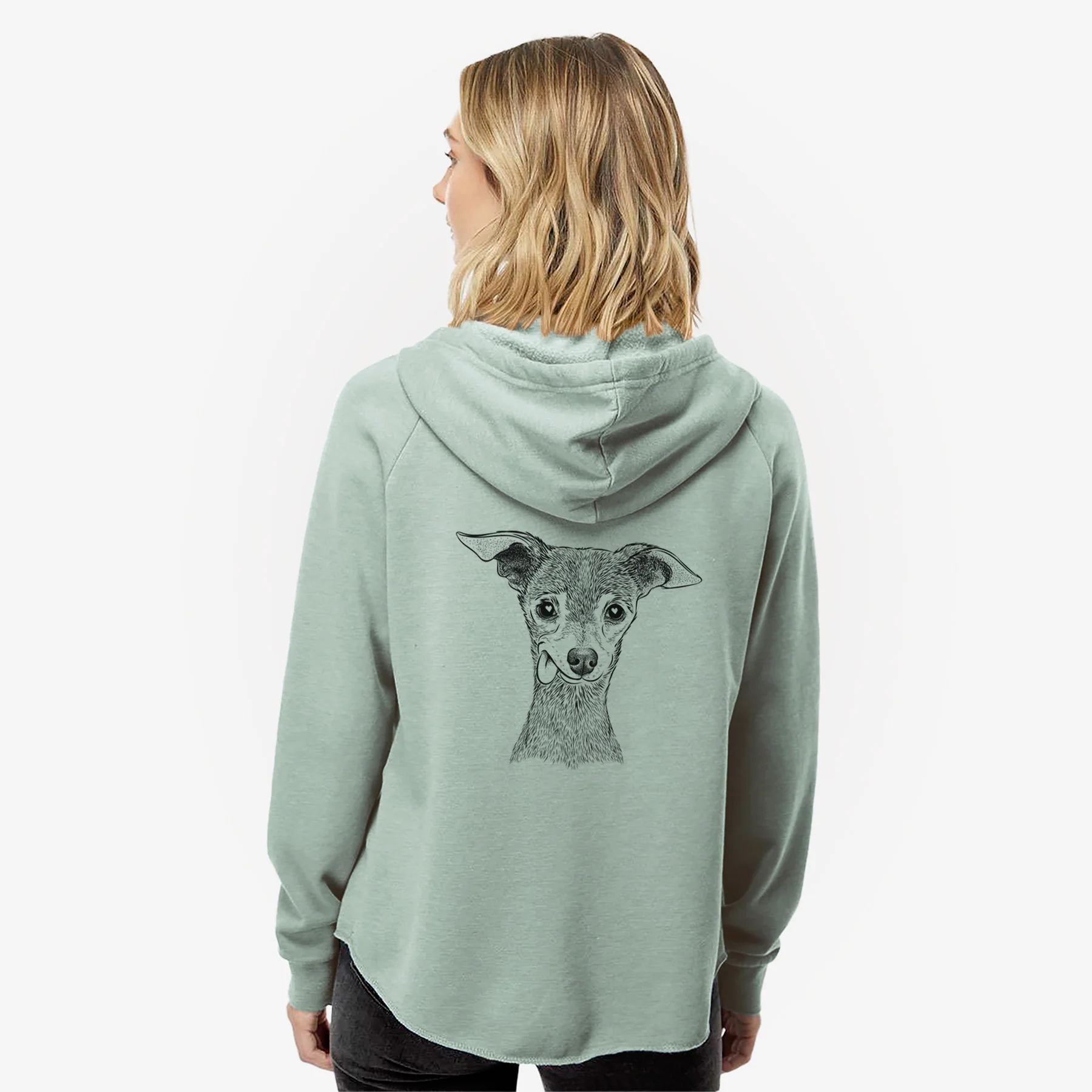 Bebe the Chihuahua - Women's Cali Wave Zip-Up Sweatshirt - Image 2
