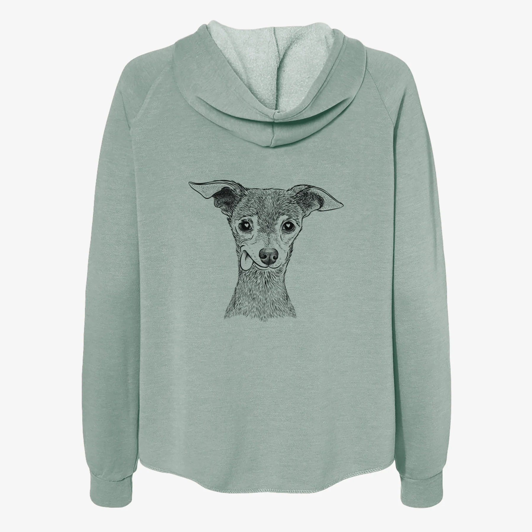 Bebe the Chihuahua - Women's Cali Wave Zip-Up Sweatshirt - Image 4