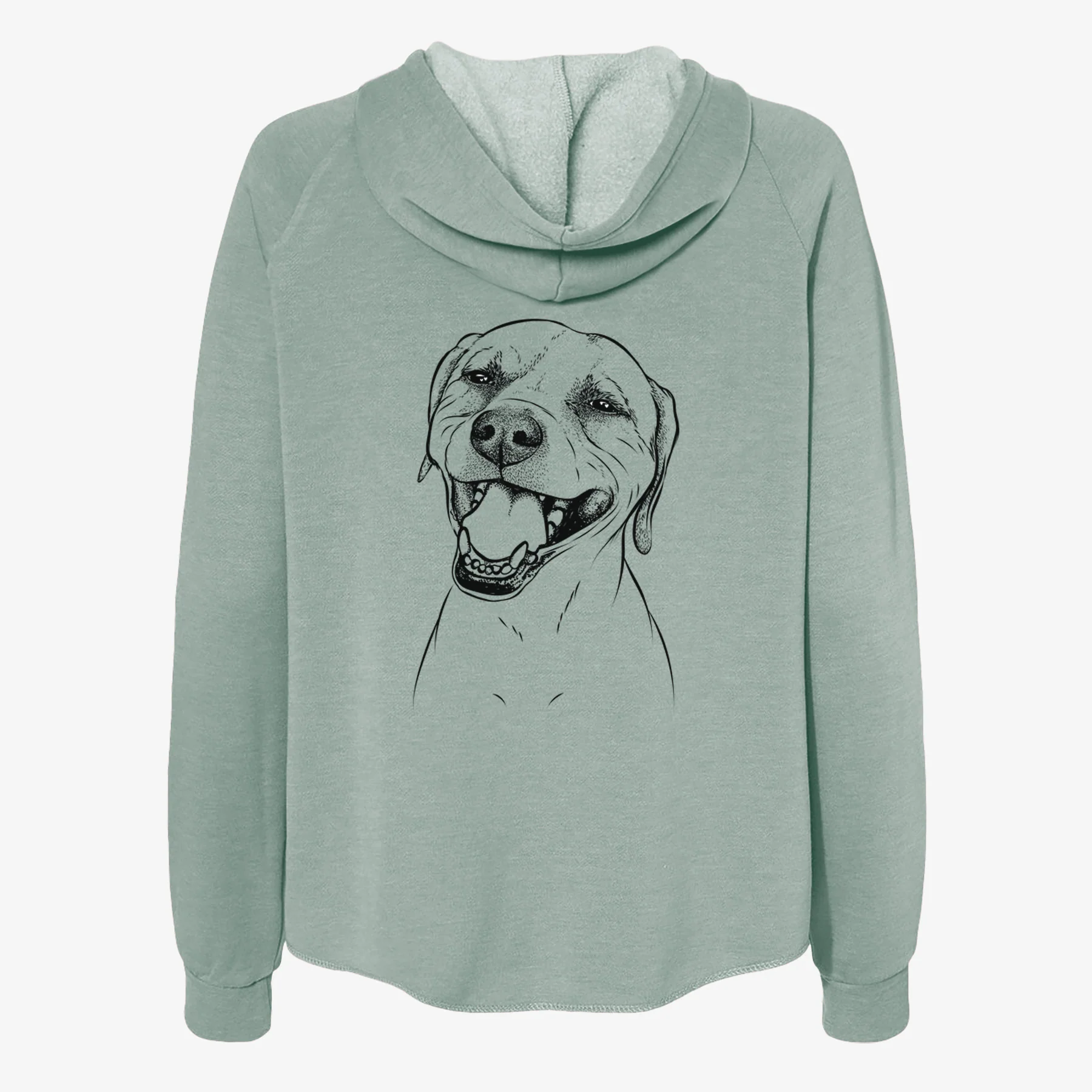 Beemer the Boxer Pitbull Terrier Mix - Women's Cali Wave Zip-Up Sweatshirt - Image 4