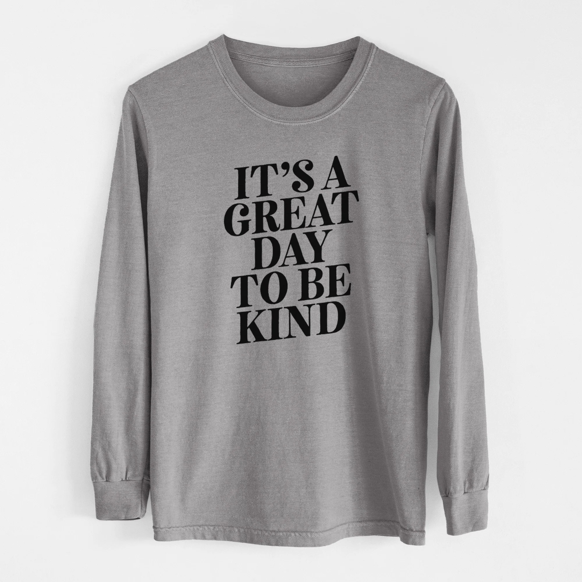 It's a Great Day to Be Kind - Men's Heavyweight 100% Cotton Long Sleeve - Image 7