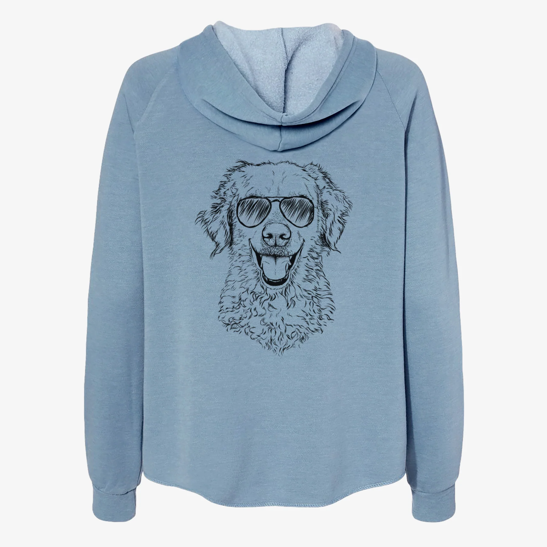 Bella Bean the Goldendoodle - Women's Cali Wave Zip-Up Sweatshirt - Image 9