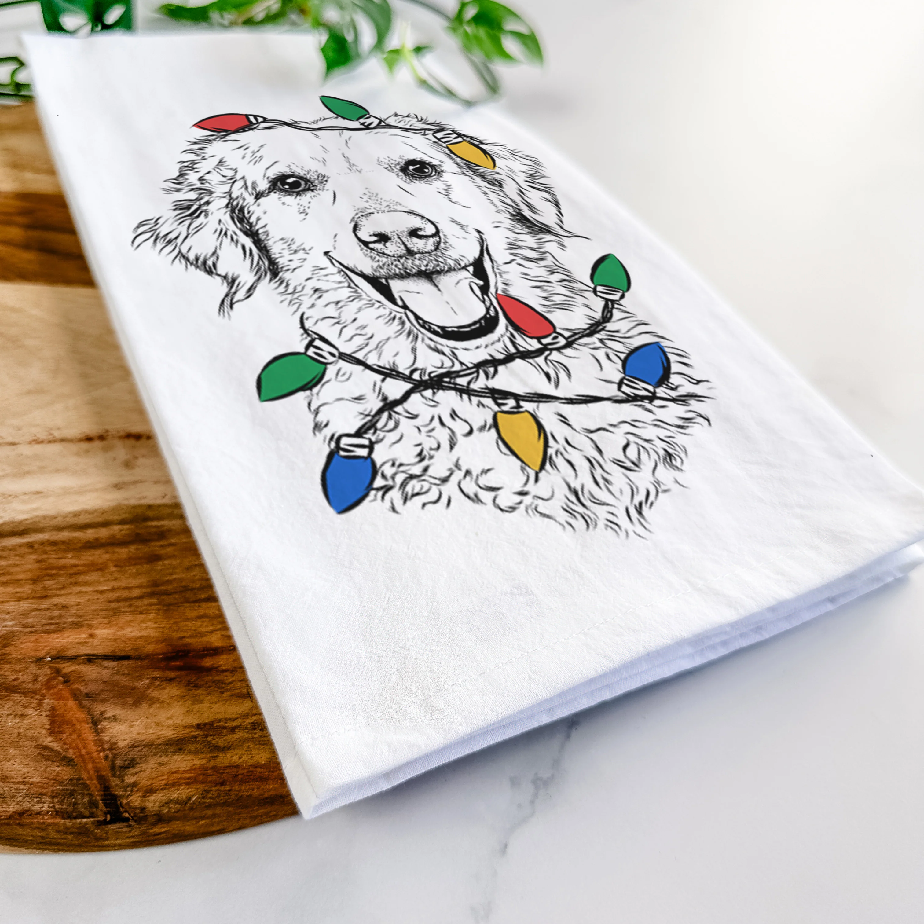 Bella Bean the Goldendoodle Tea Towel - Image 10