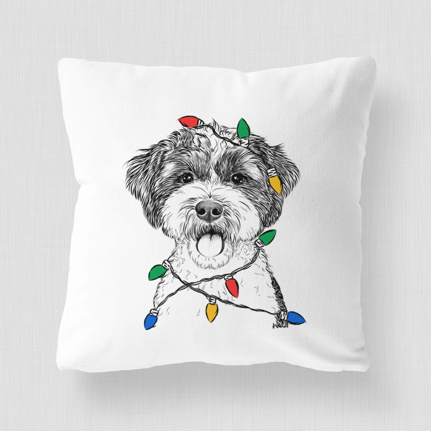 Bella the Cockapoo - Throw Pillow Cover - Image 4