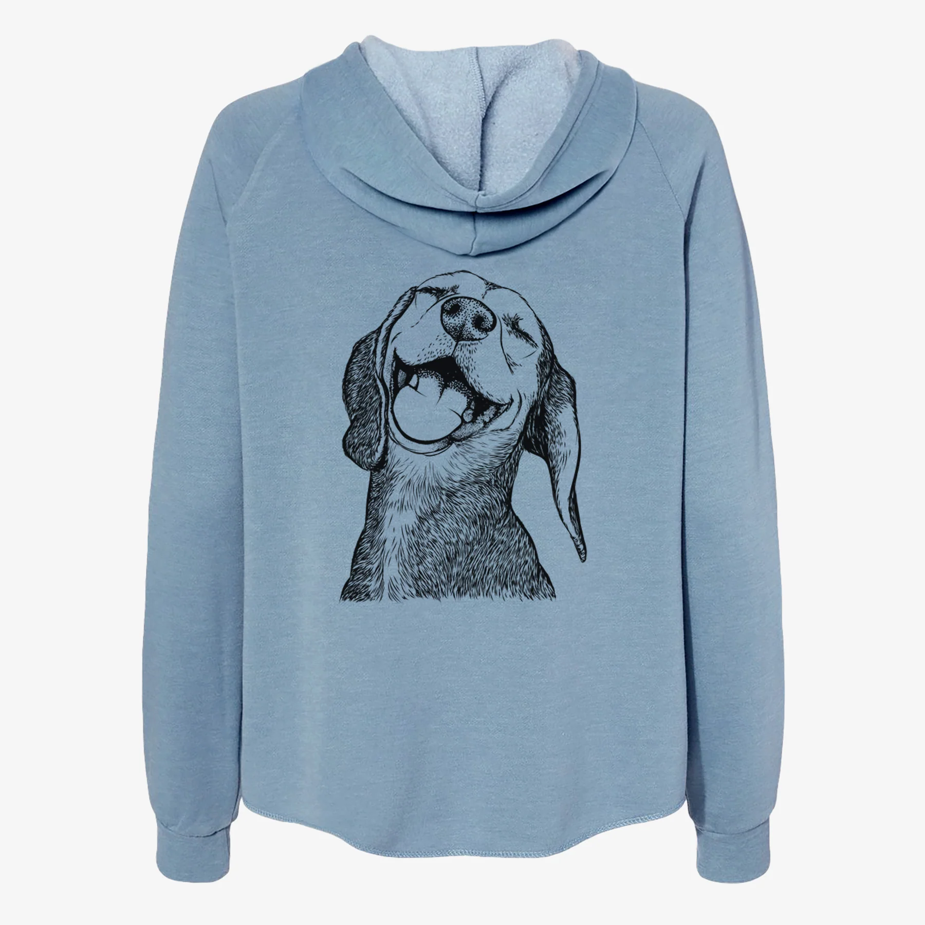 Belle the Hound Mix - Women's Cali Wave Zip-Up Sweatshirt - Image 6