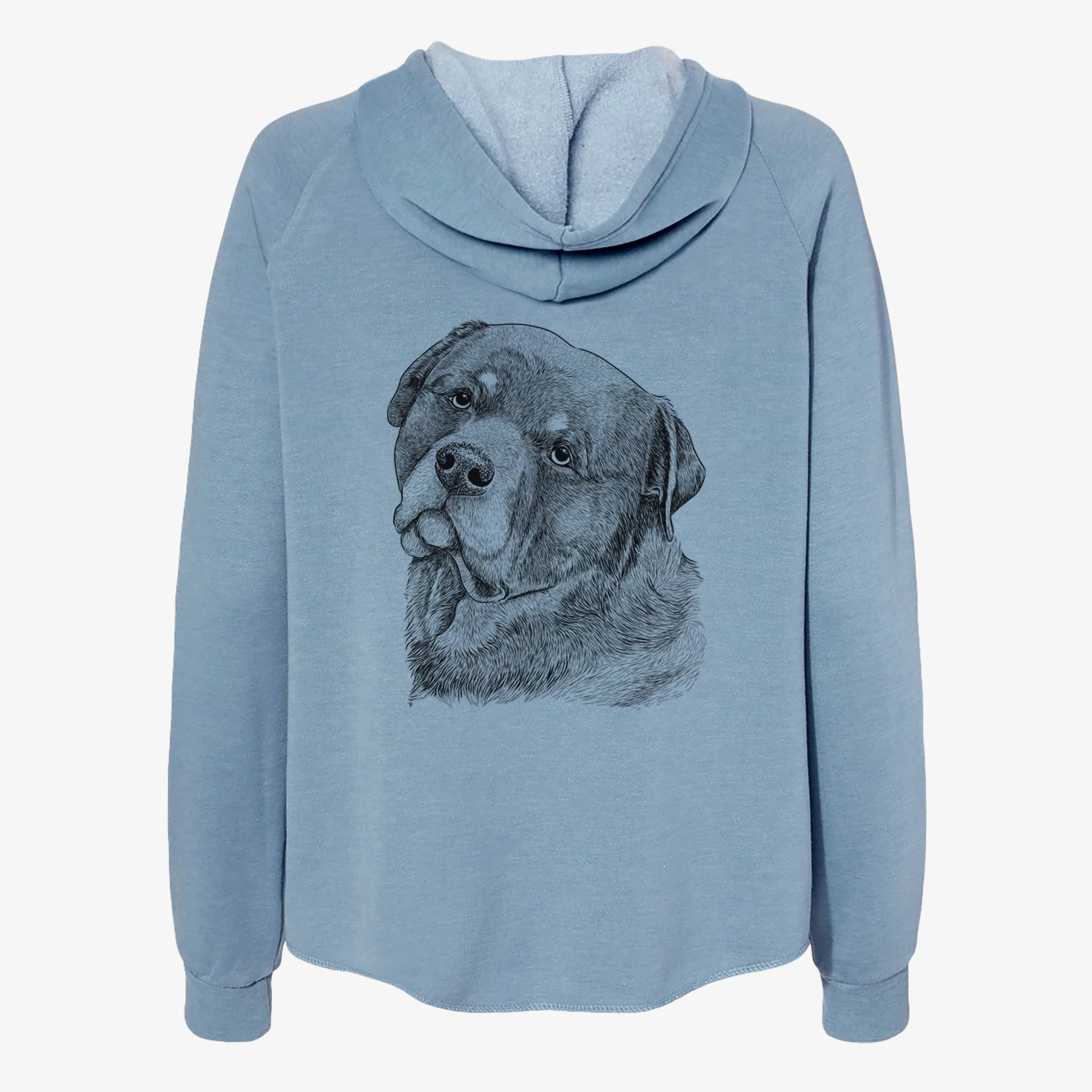 Bender the Rottweiler - Women's Cali Wave Zip-Up Sweatshirt - Image 6