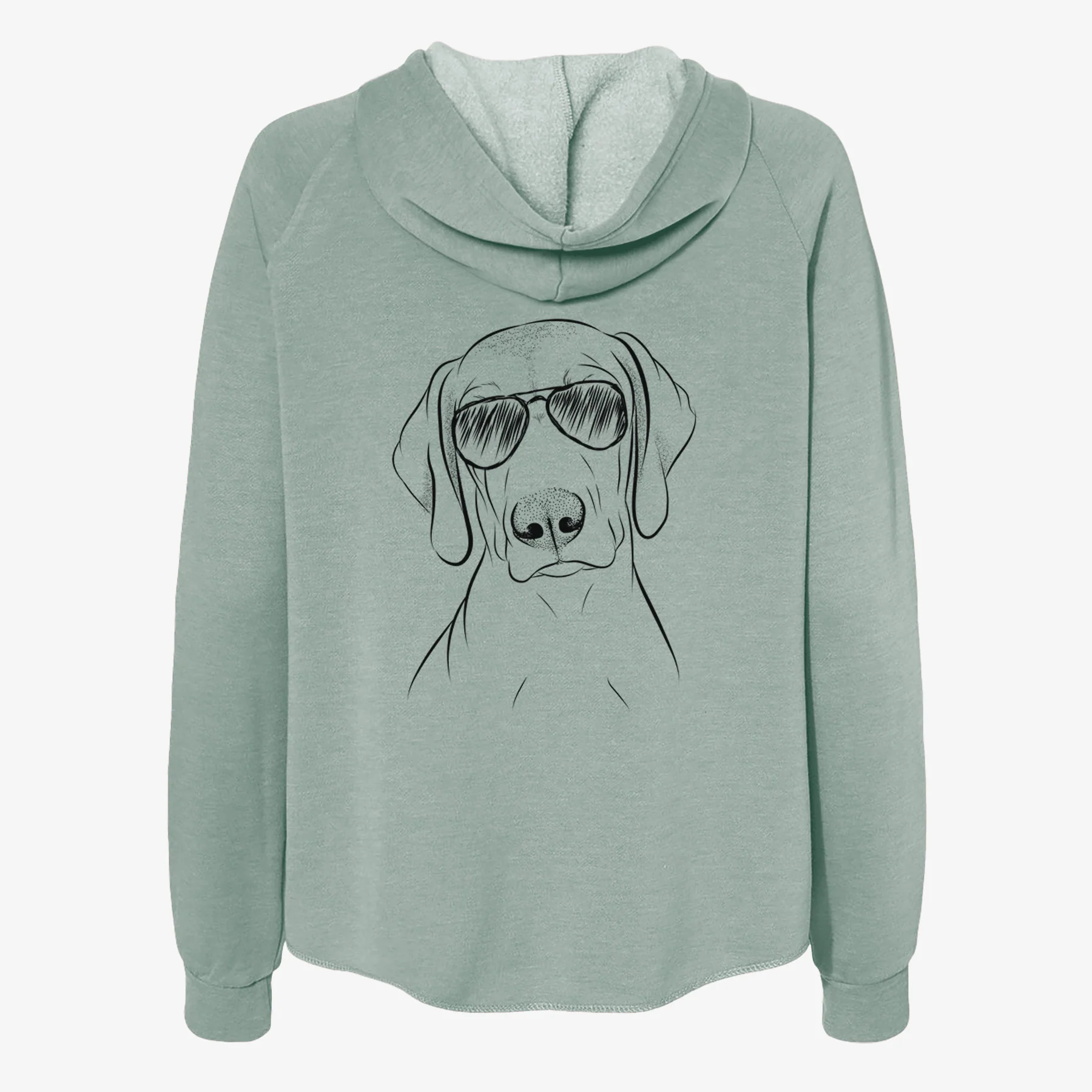 Benelli the Vizsla - Women's Cali Wave Zip-Up Sweatshirt - Image 7