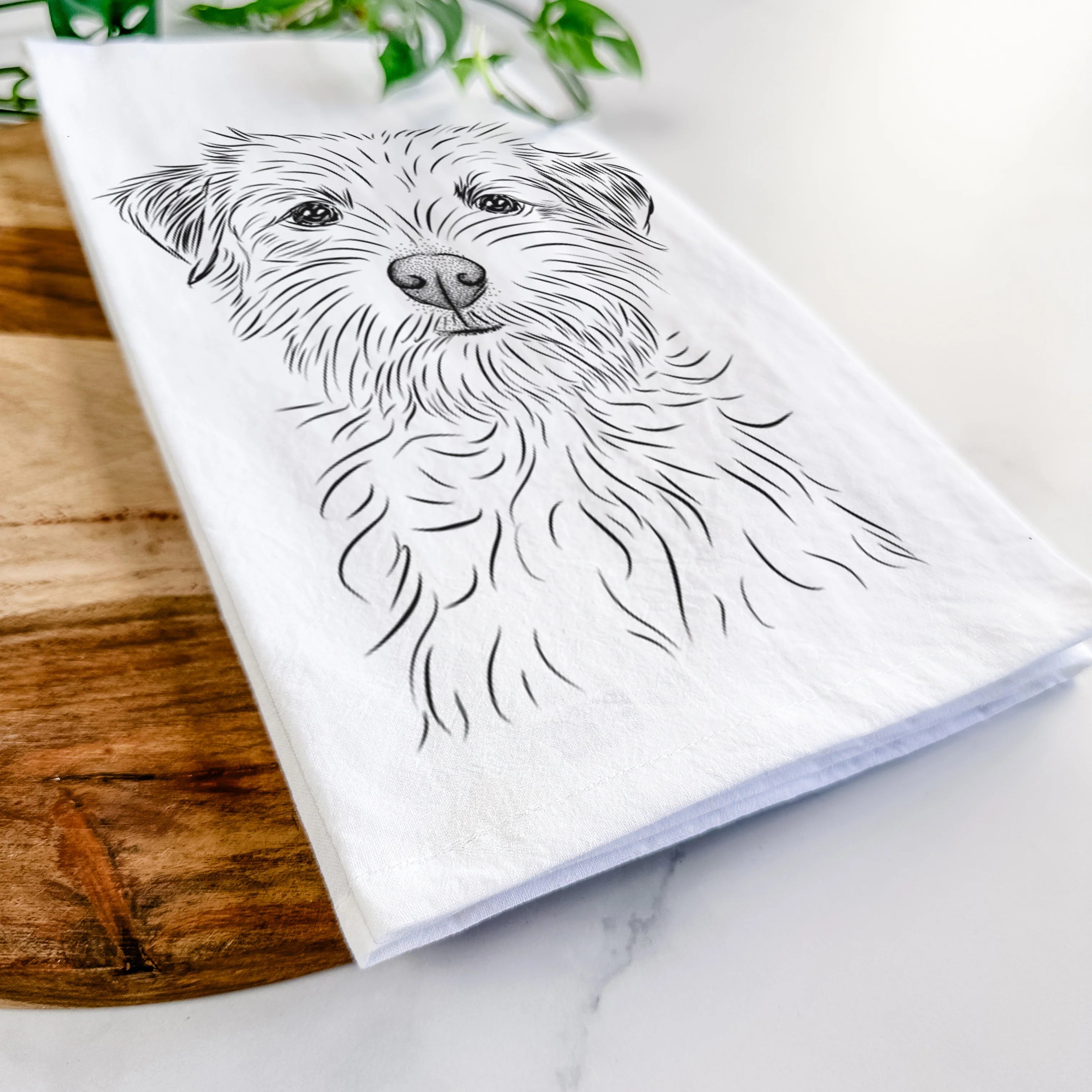 Benjamin the Border Terrier Tea Towel - Image 5