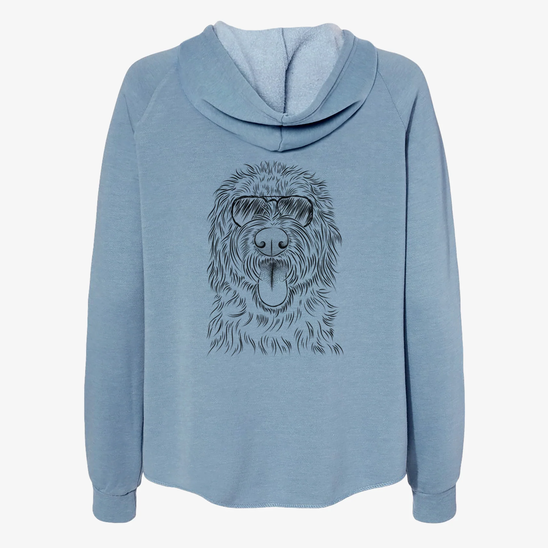 Bennett the Doodle - Women's Cali Wave Zip-Up Sweatshirt - Image 9