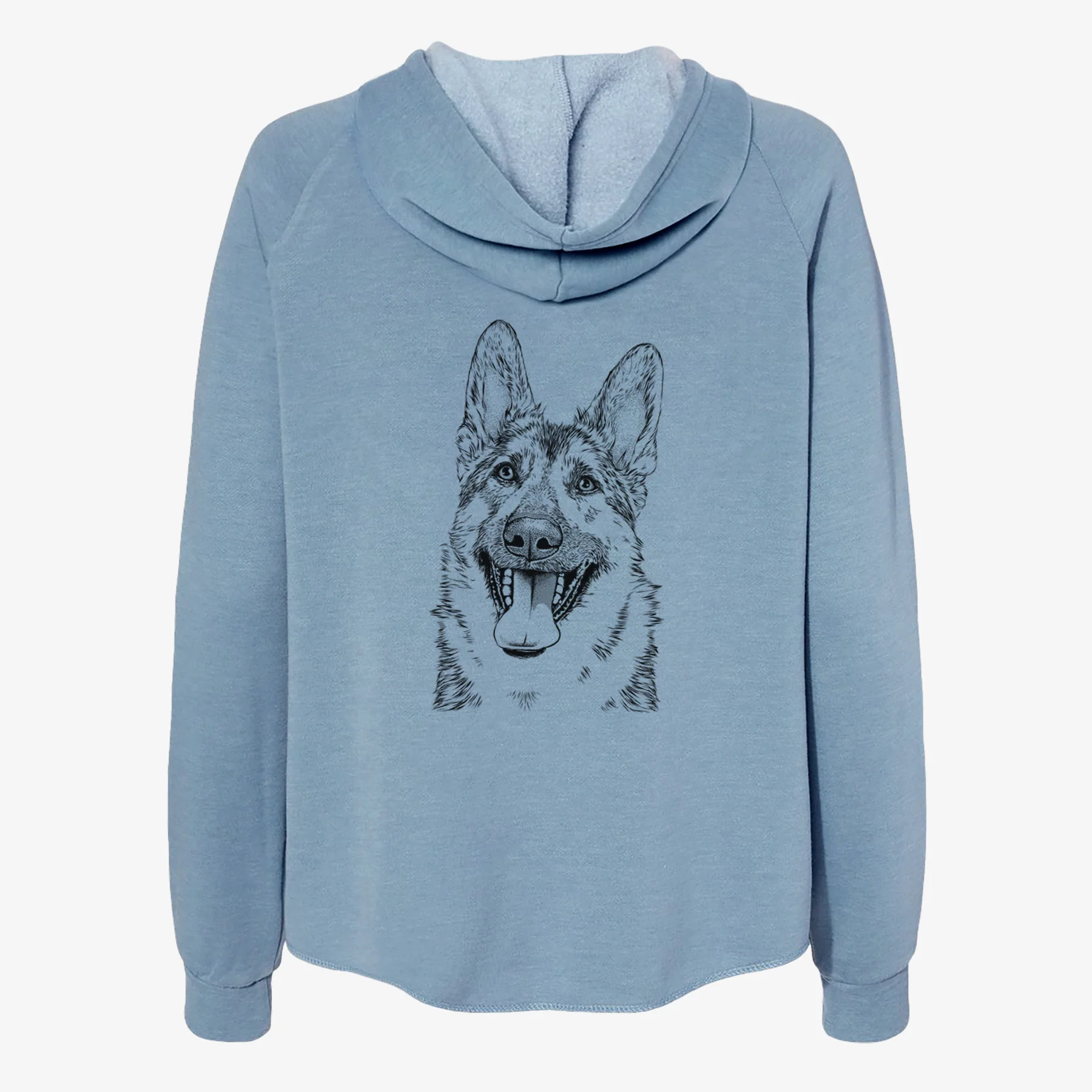 Benson the German Shepherd - Women's Cali Wave Zip-Up Sweatshirt - Image 6