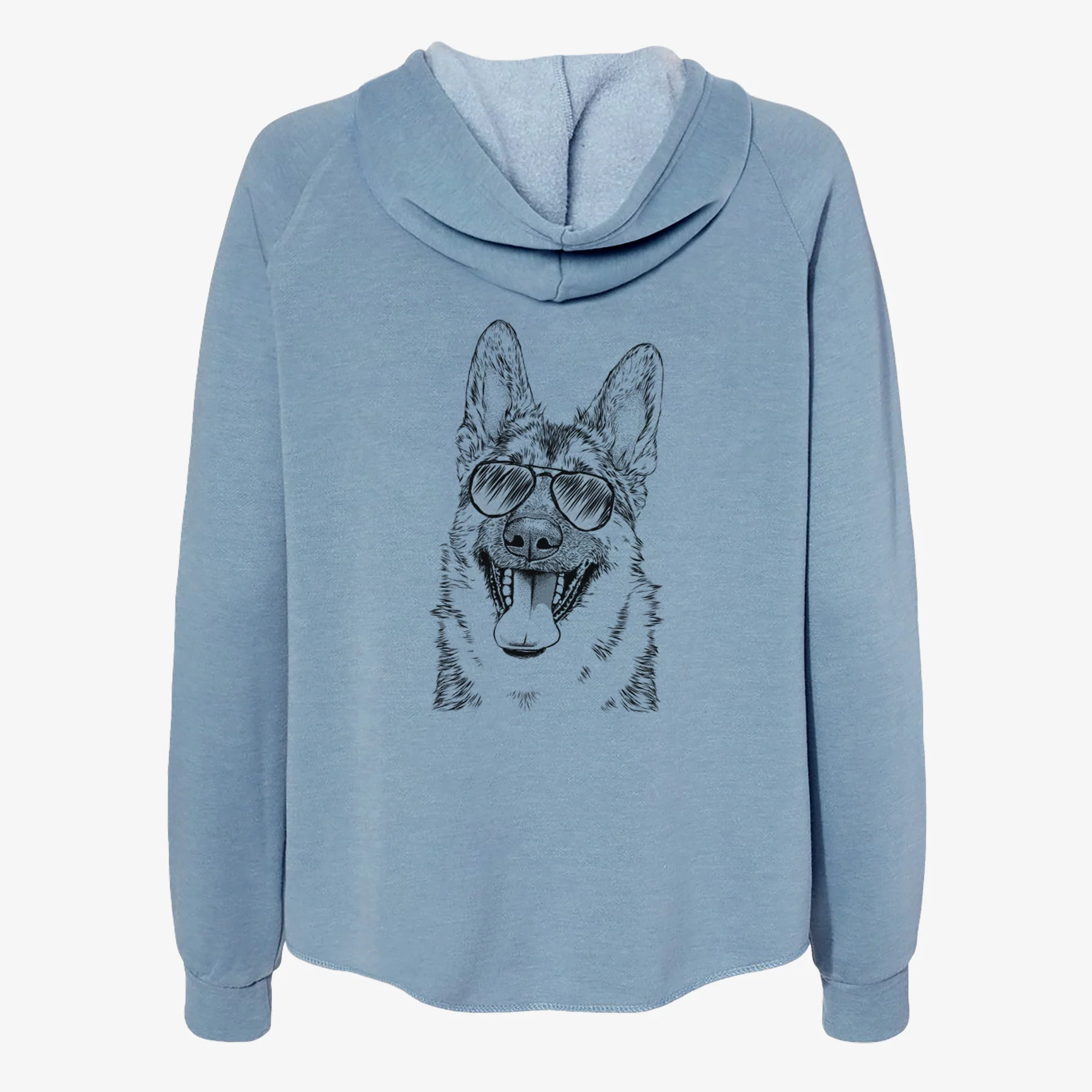 Benson the German Shepherd - Women's Cali Wave Zip-Up Sweatshirt - Image 9