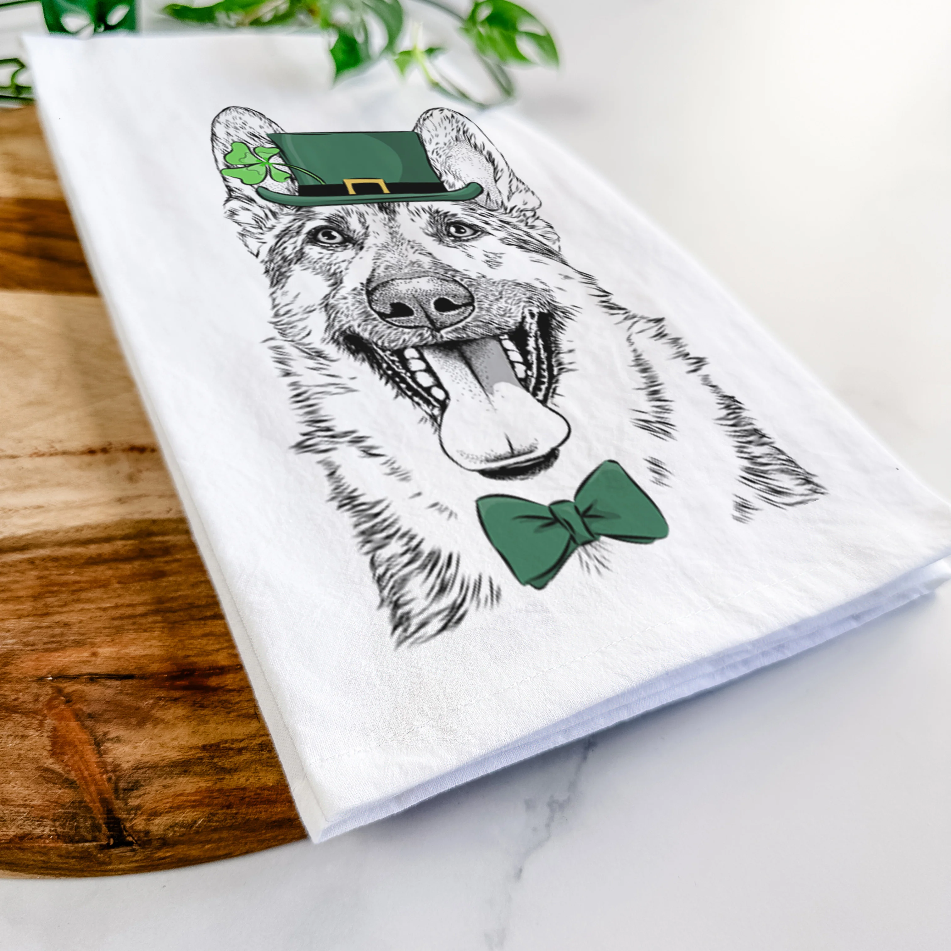 Benson the German Shepherd Tea Towel - Image 13