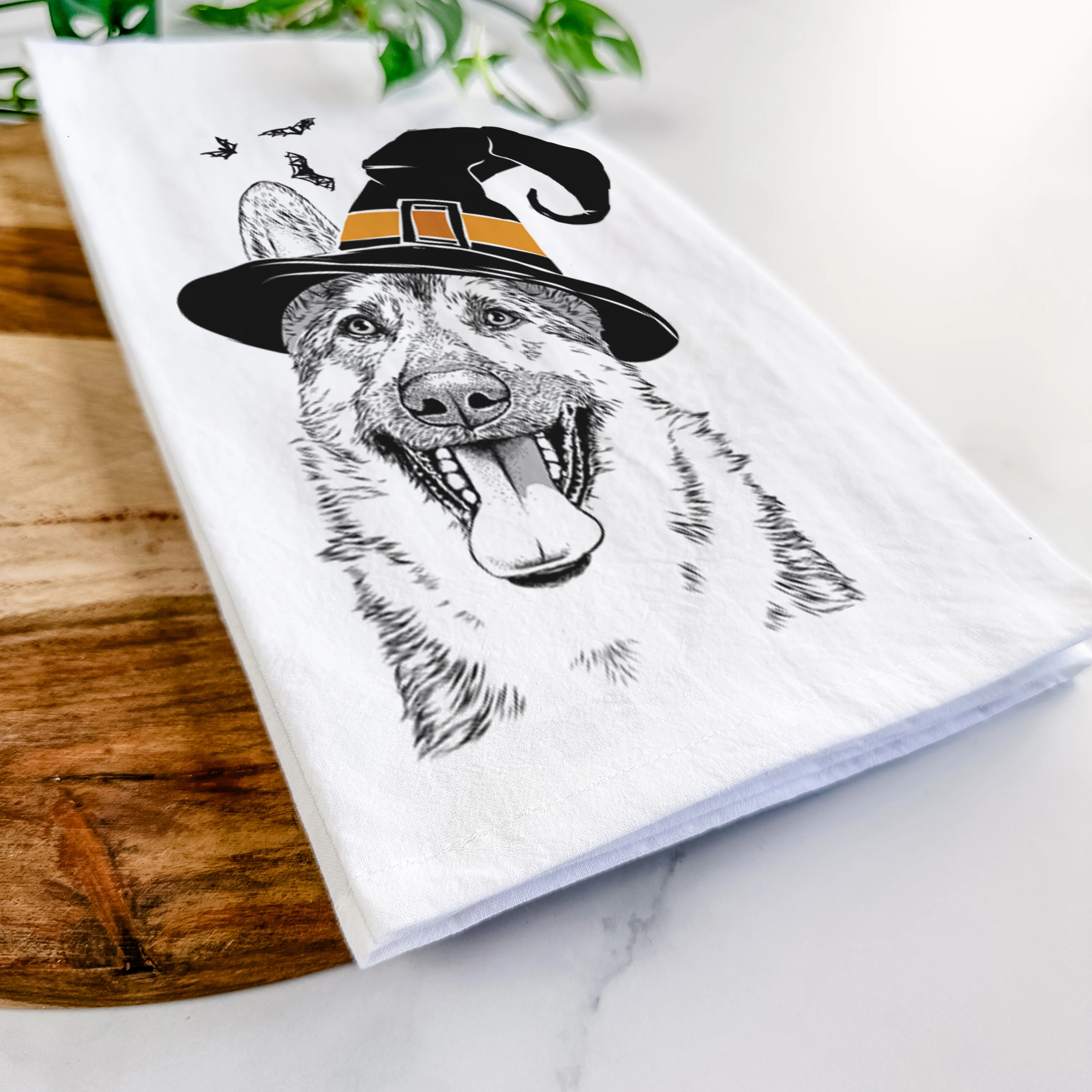 Benson the German Shepherd Tea Towel - Image 8