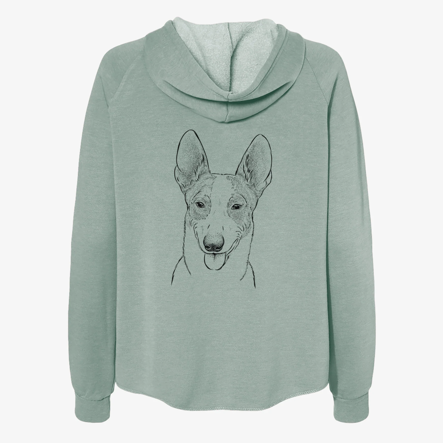 Berlin the Carolina Dog - Women's Cali Wave Zip-Up Sweatshirt - Image 4