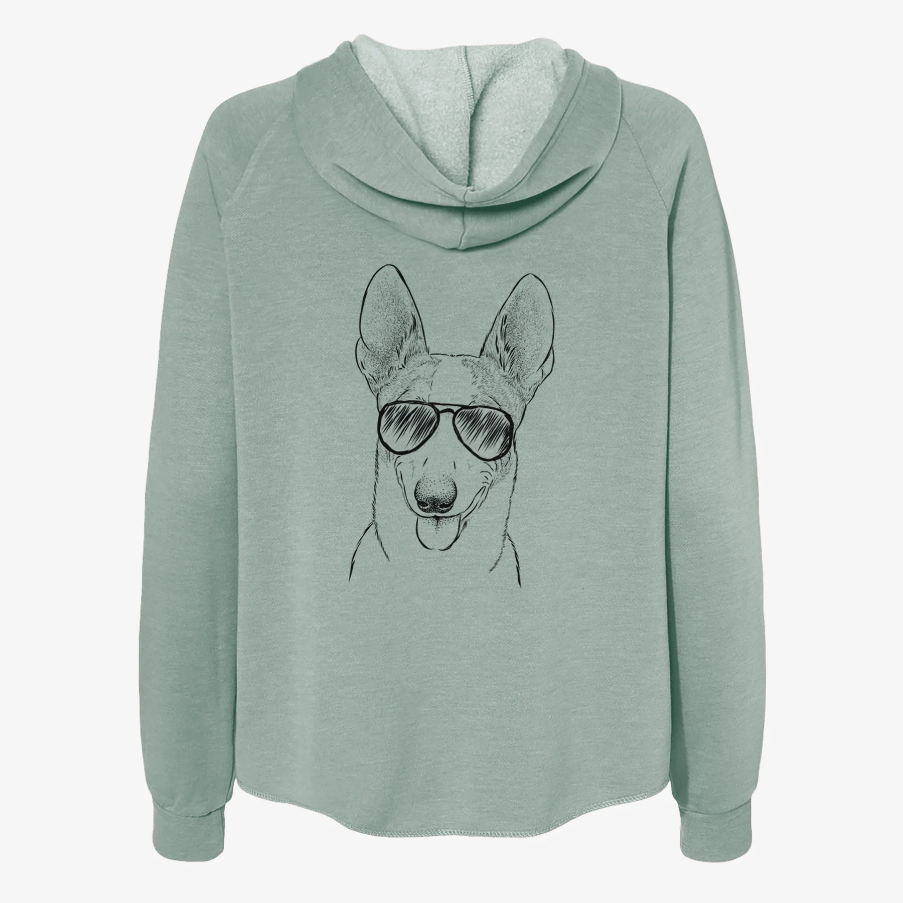 Berlin the Carolina Dog - Women's Cali Wave Zip-Up Sweatshirt - Image 7