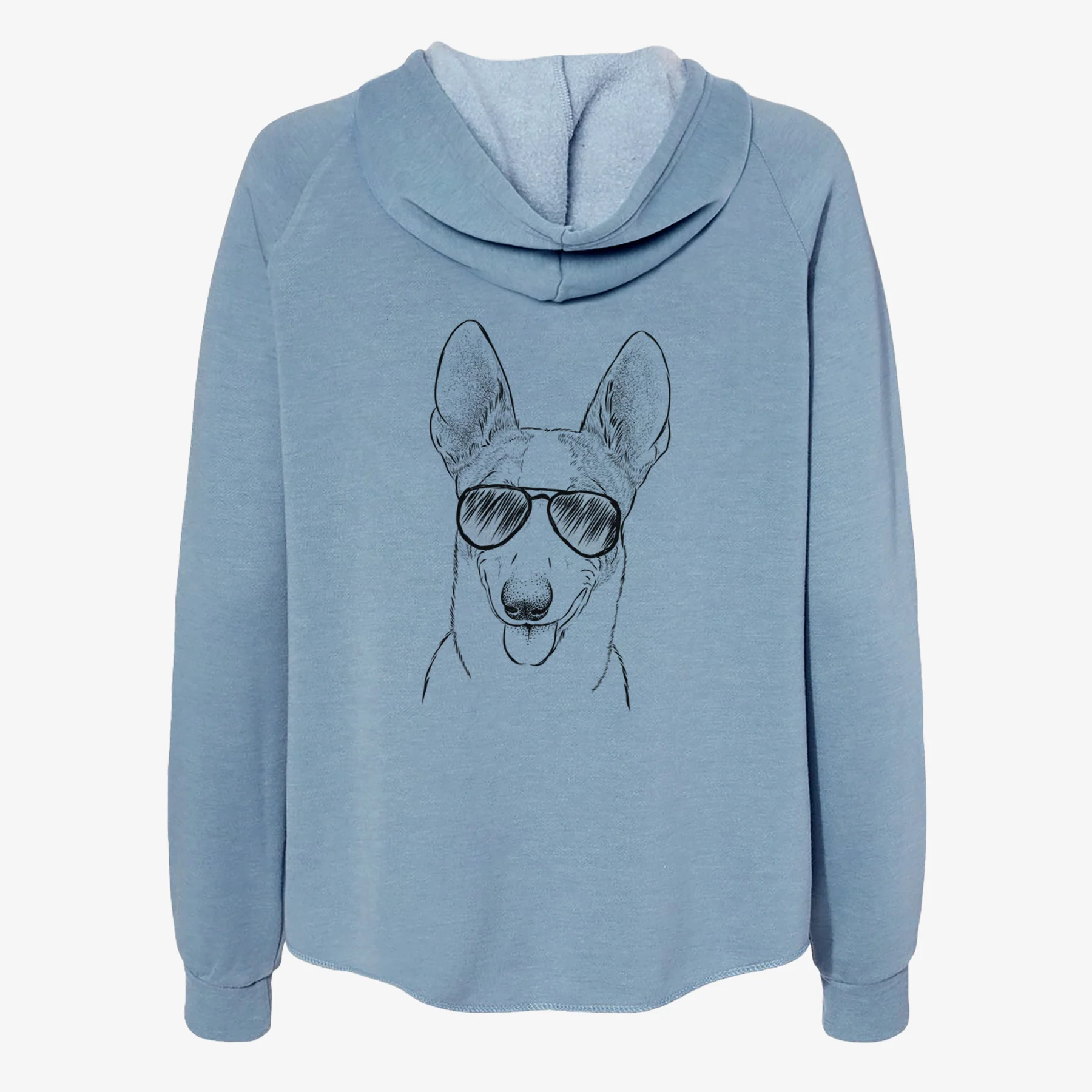 Berlin the Carolina Dog - Women's Cali Wave Zip-Up Sweatshirt - Image 9