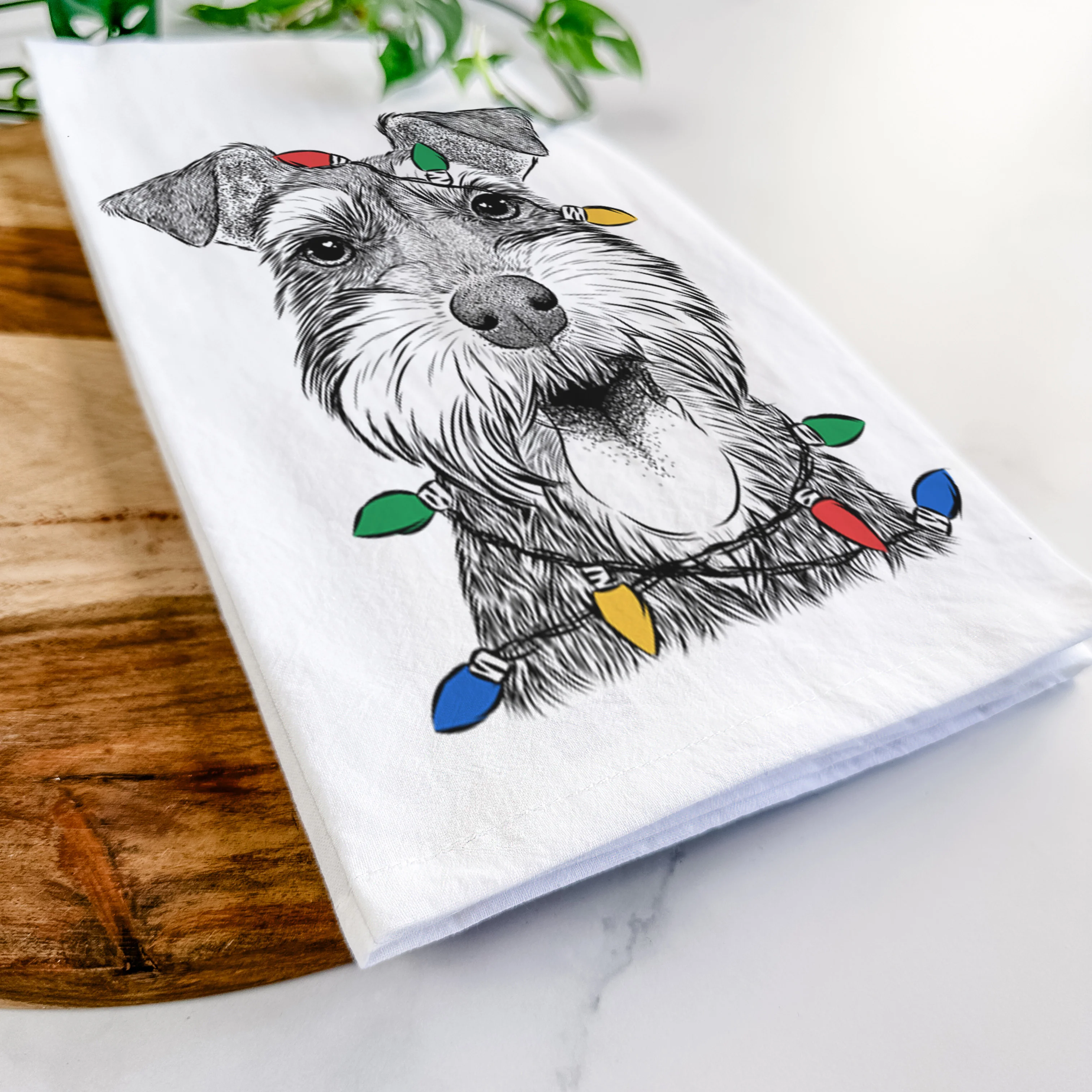 Bernadette the Mini Schnauzer Tea Towel - Image 9
