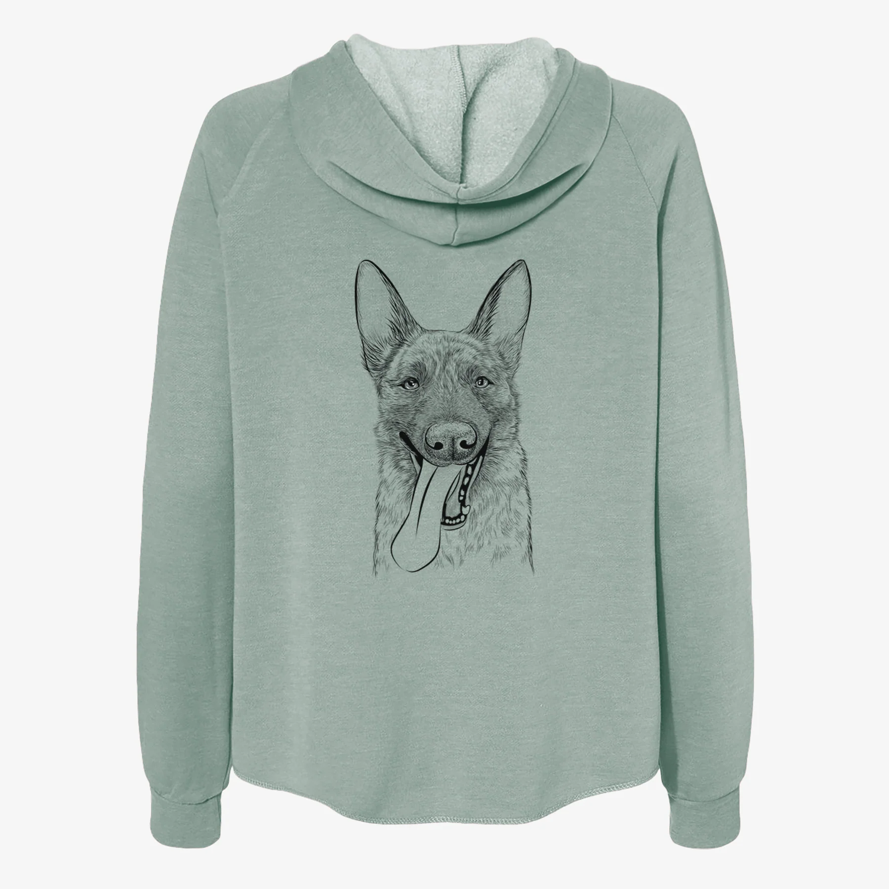 Bessa the Dutch Shepherd - Women's Cali Wave Zip-Up Sweatshirt - Image 4