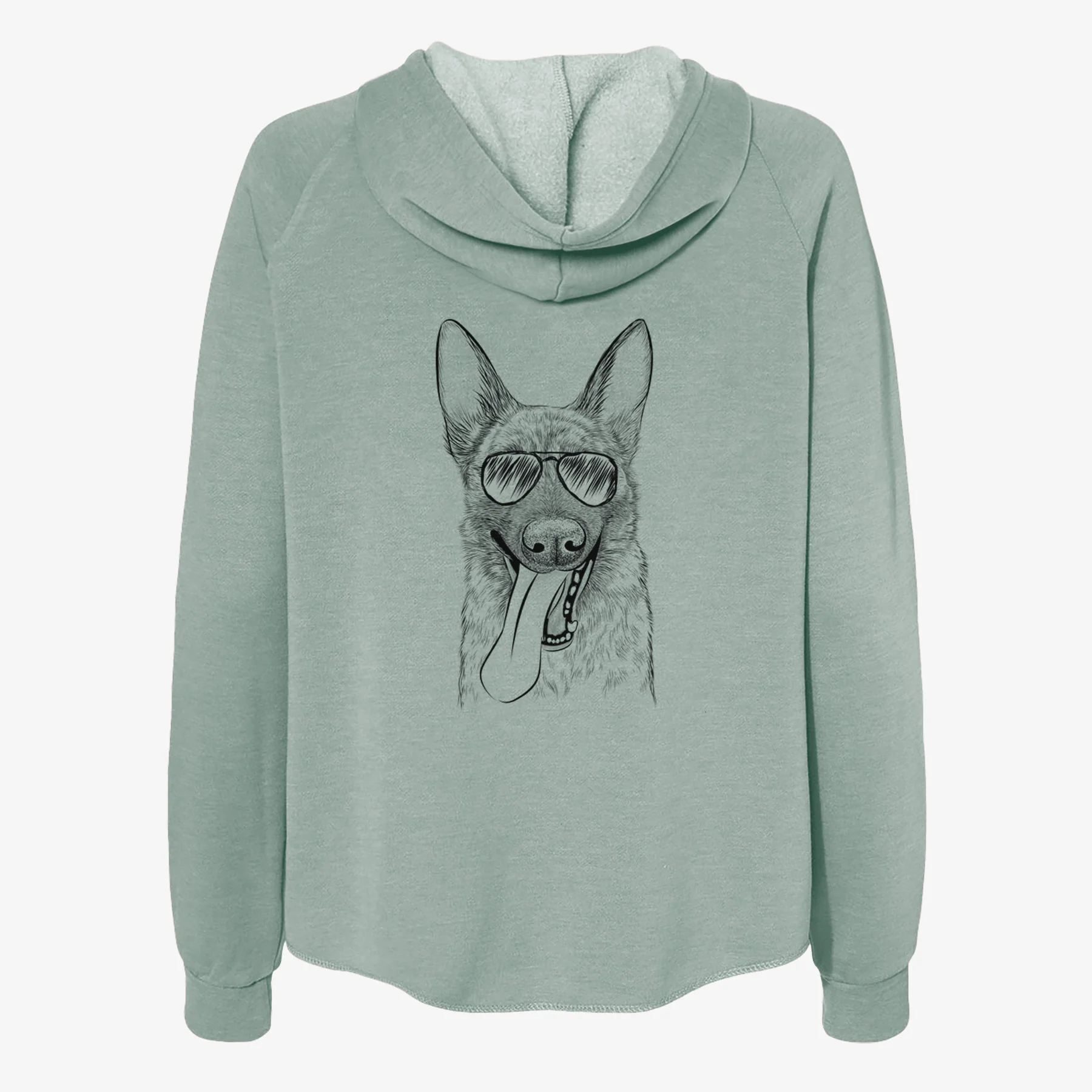 Bessa the Dutch Shepherd - Women's Cali Wave Zip-Up Sweatshirt - Image 7
