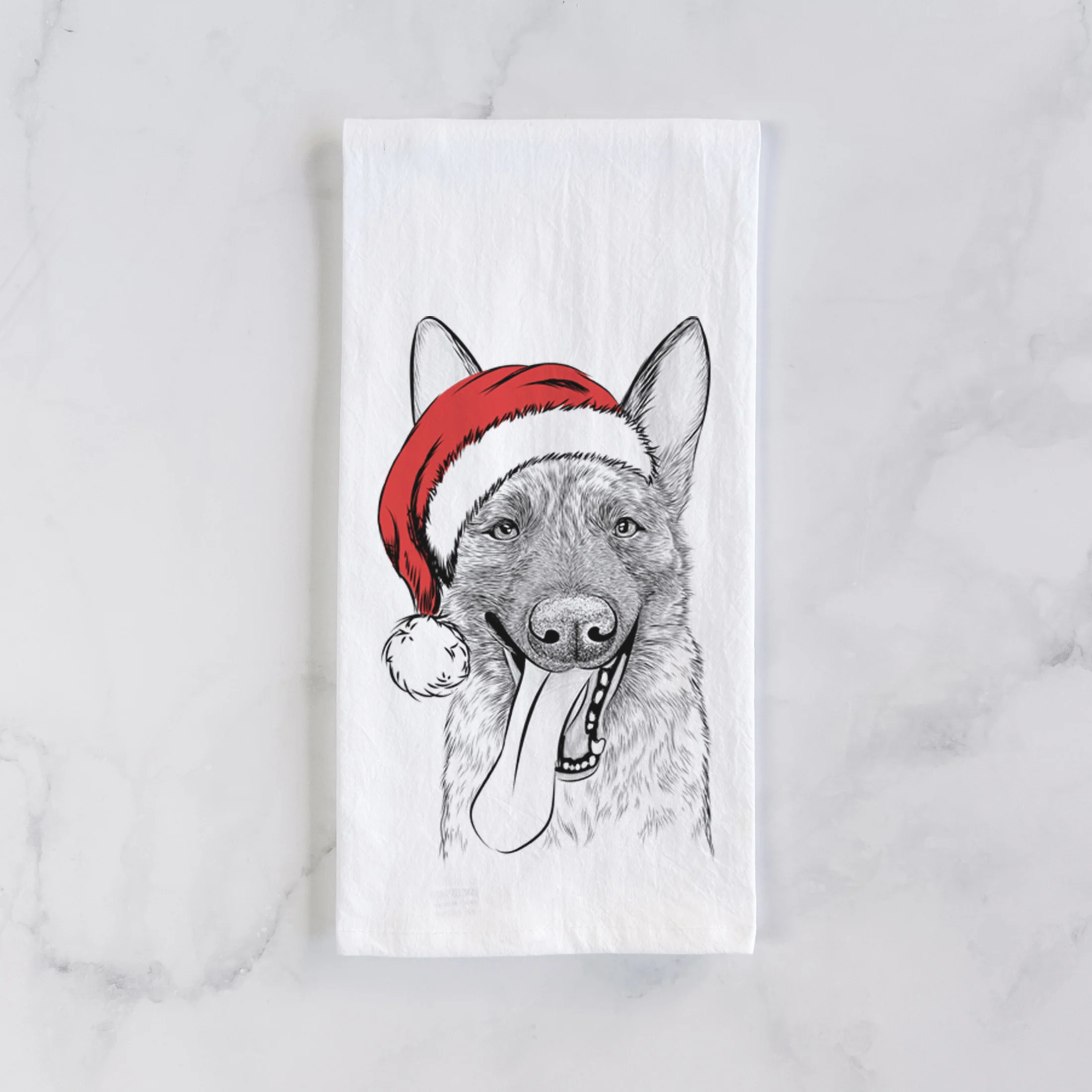 Bessa the Dutch Shepherd Tea Towel - Image 2