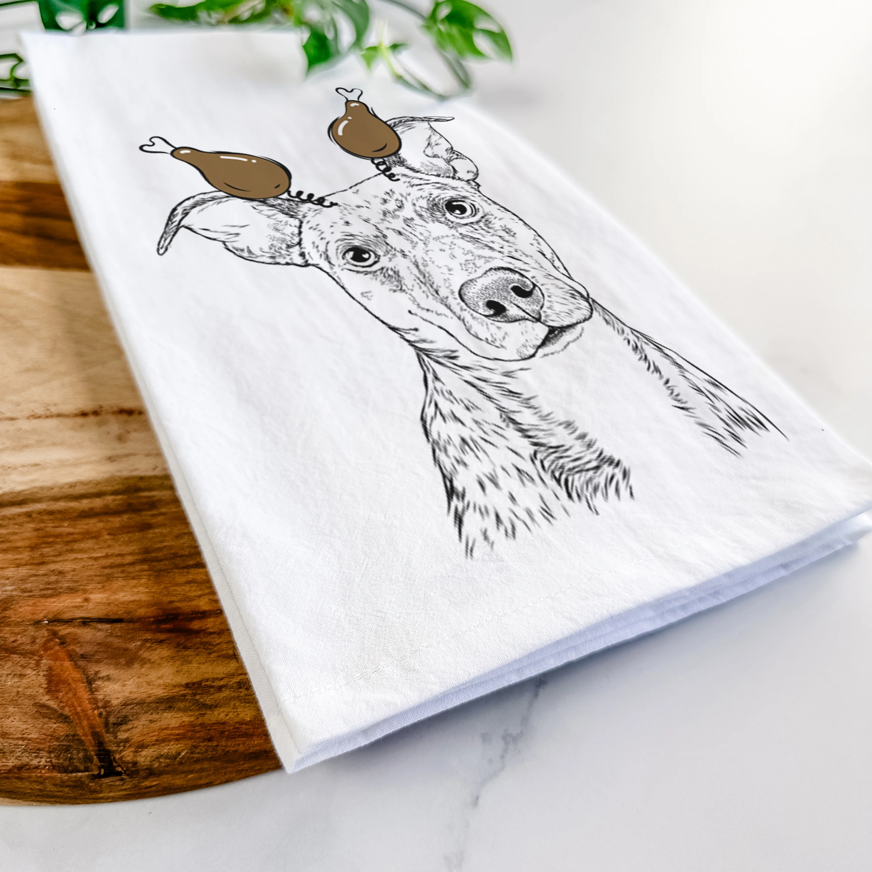 Bianca the Mixed Breed Tea Towel - Image 11