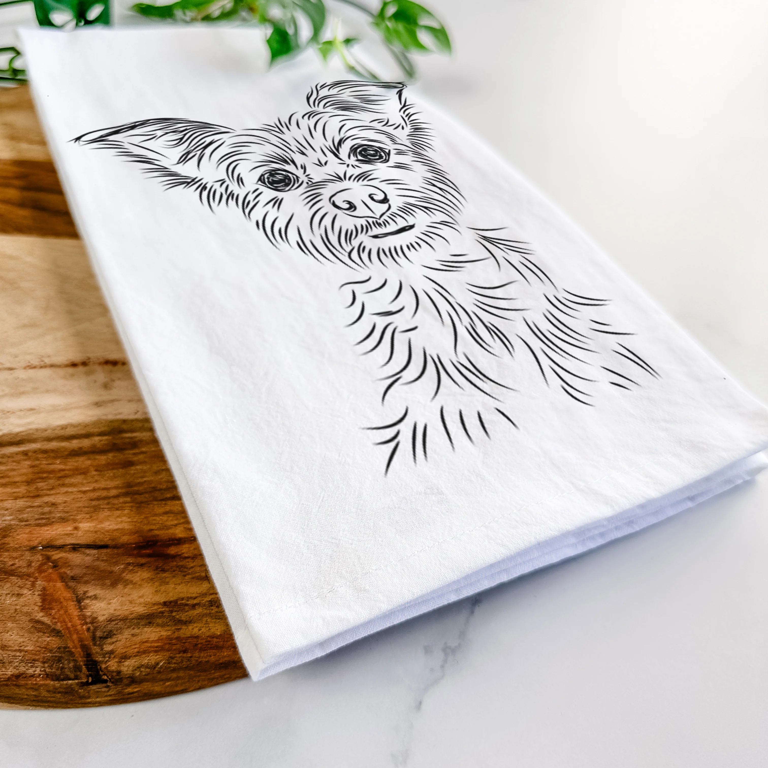 Bingo the Yorkshire Terrier Tea Towel - Image 5
