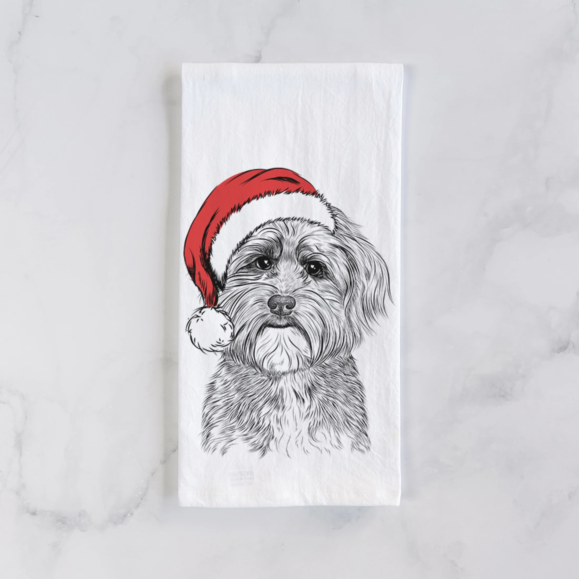 Bingo the Mixed Breed Tea Towel - Image 2