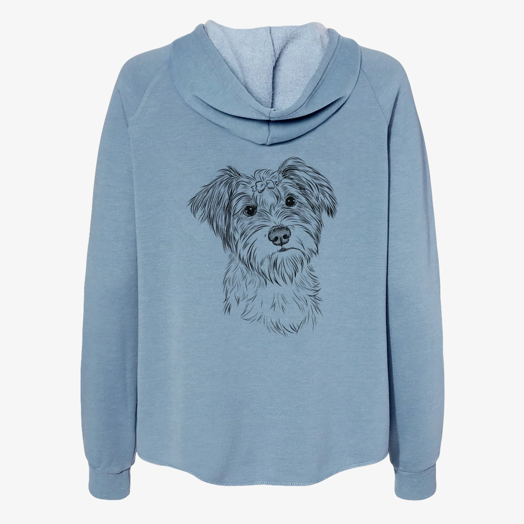 Birdee the Schnauzer Mix - Women's Cali Wave Zip-Up Sweatshirt - Image 6
