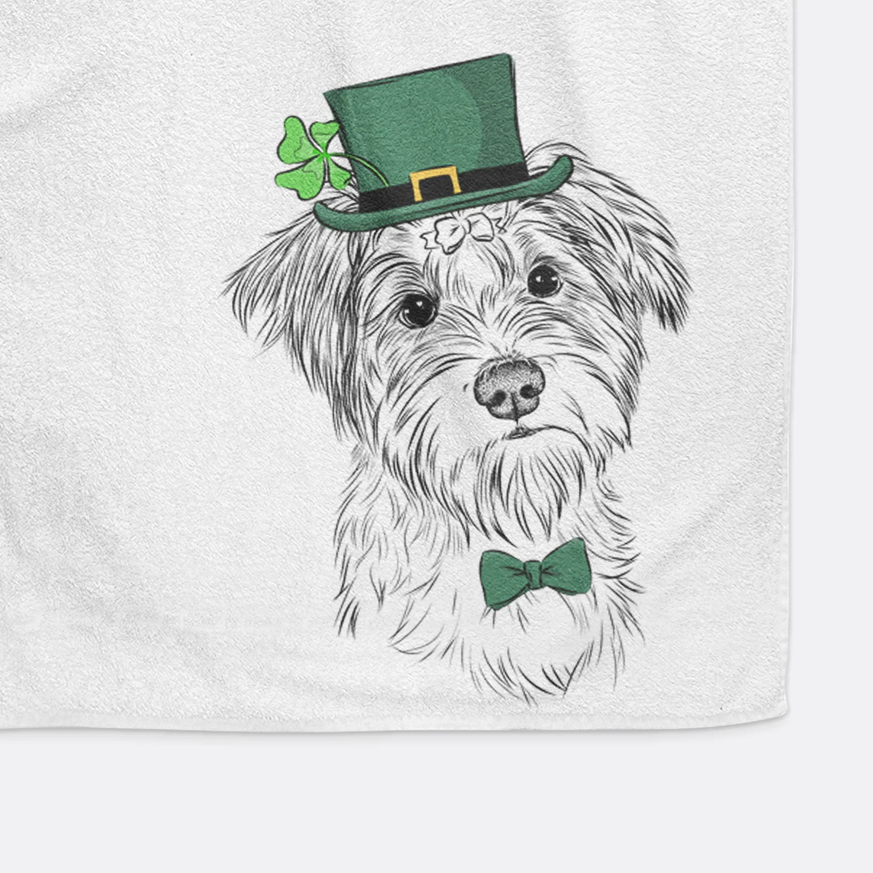 Birdee the Schnauzer Mix Decorative Hand Towel - Image 14