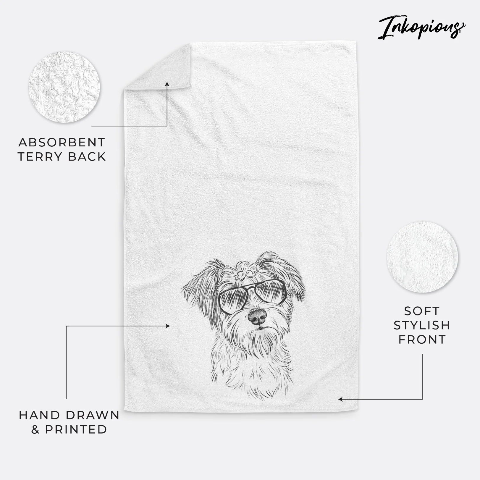 Birdee the Schnauzer Mix Decorative Hand Towel - Image 18