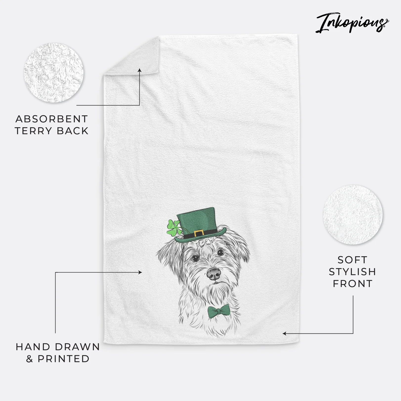 Birdee the Schnauzer Mix Decorative Hand Towel - Image 25