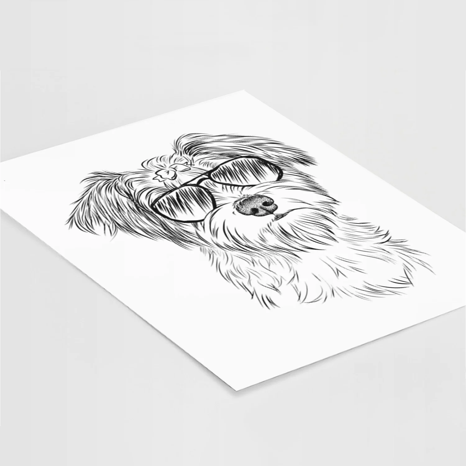Birdee the Schnauzer Mix Art Print - Image 9