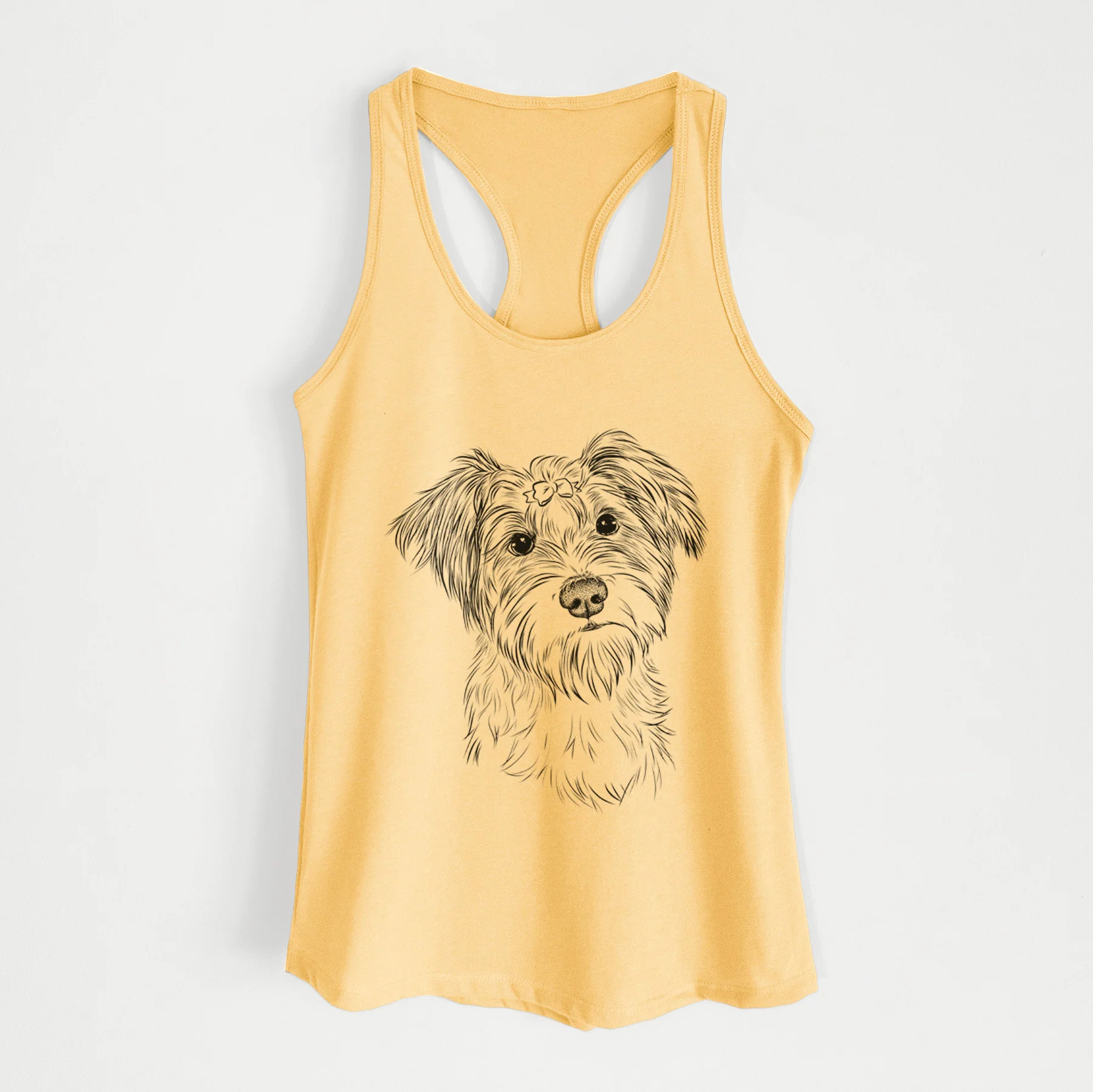 Birdee the Schnauzer Mix - Women's Racerback Tanktop - Image 4