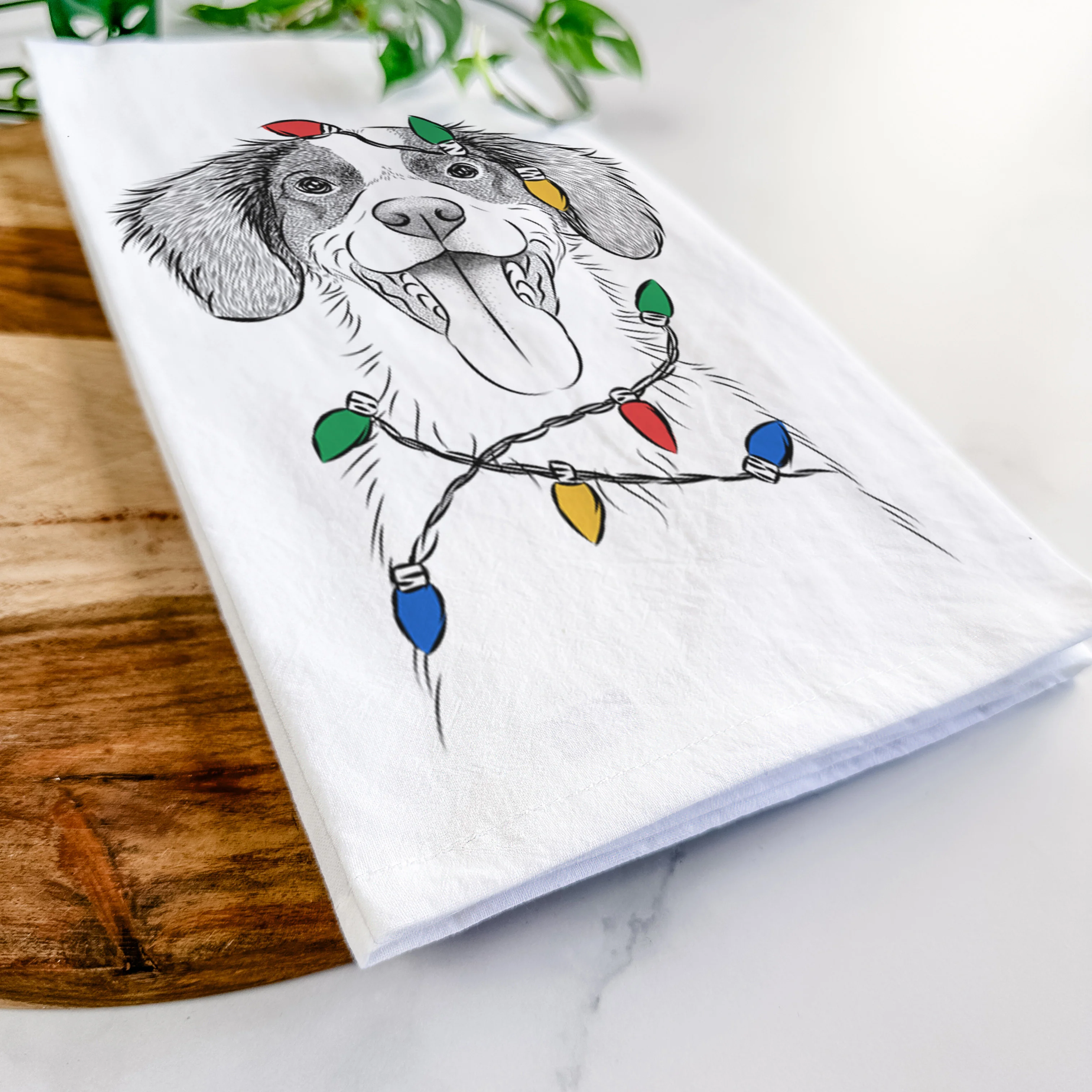 Birdie the Brittany Tea Towel - Image 10