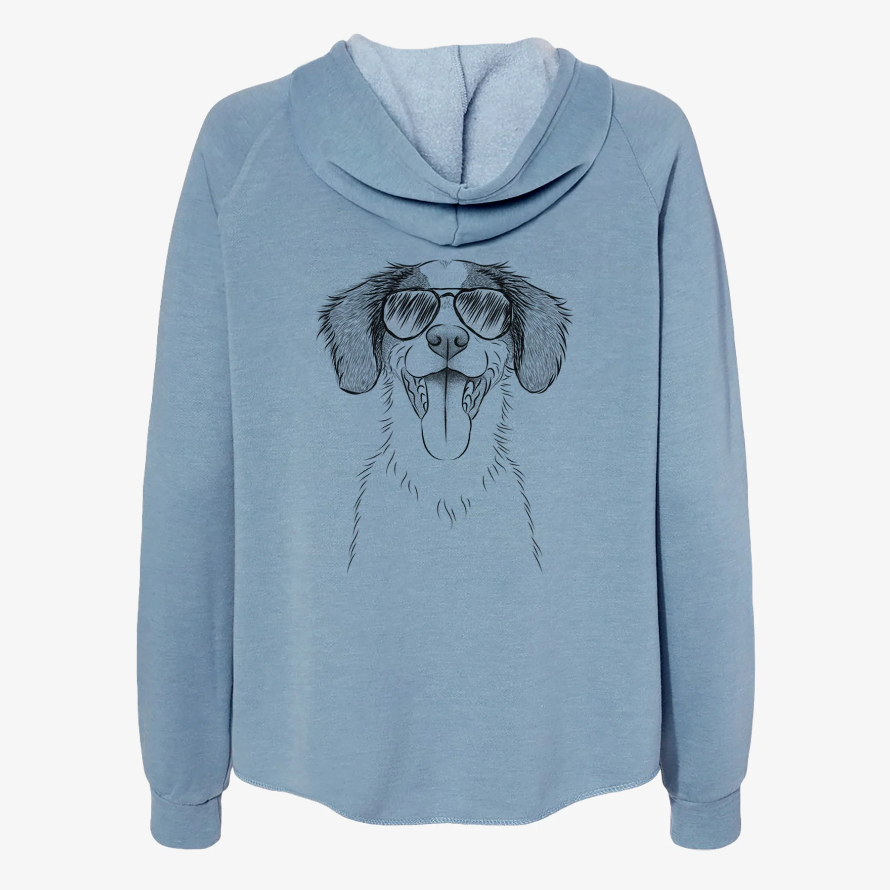 Birdie the Brittany - Women's Cali Wave Zip-Up Sweatshirt - Image 9
