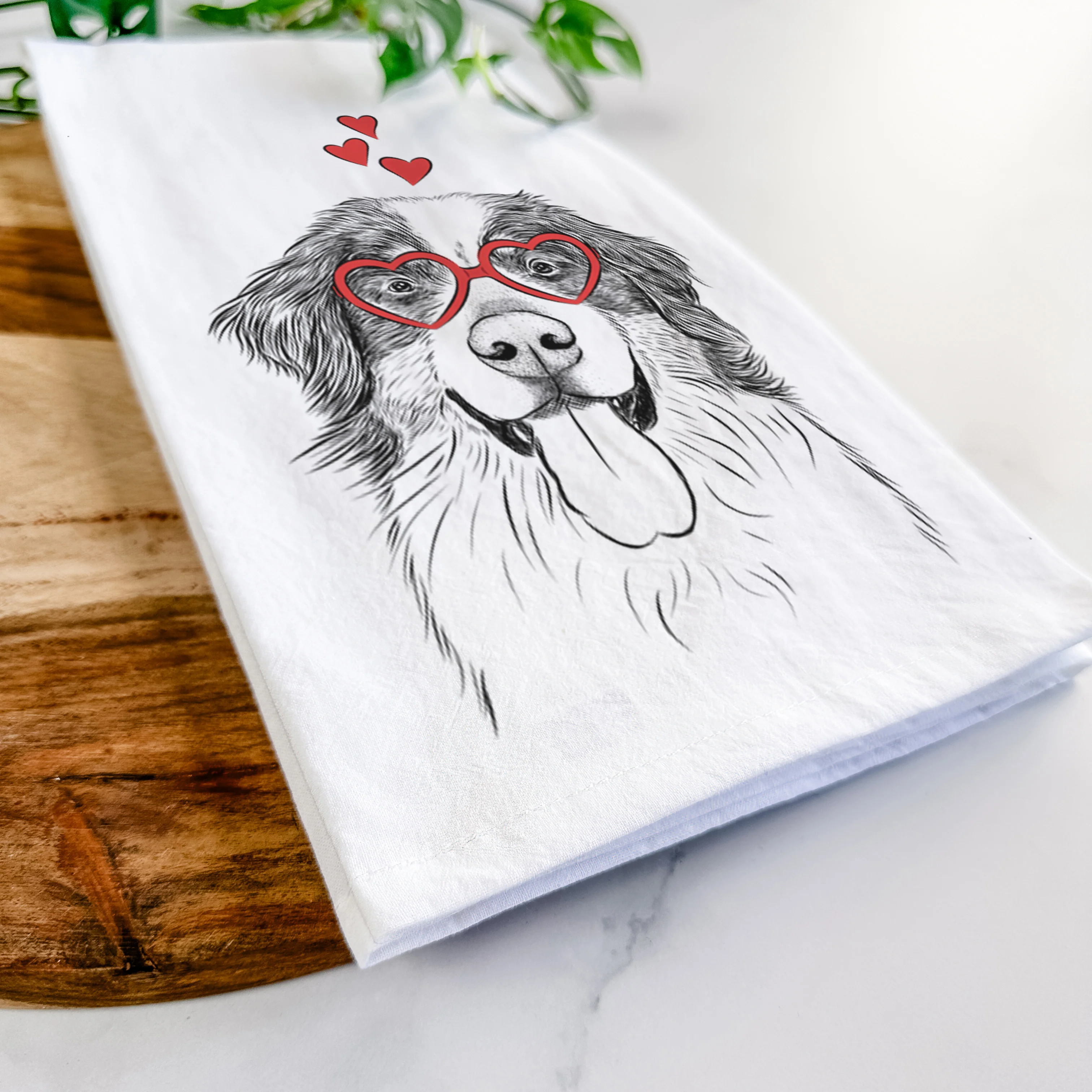 Blaze the Bernese Mountain Dog Tea Towel - Image 7