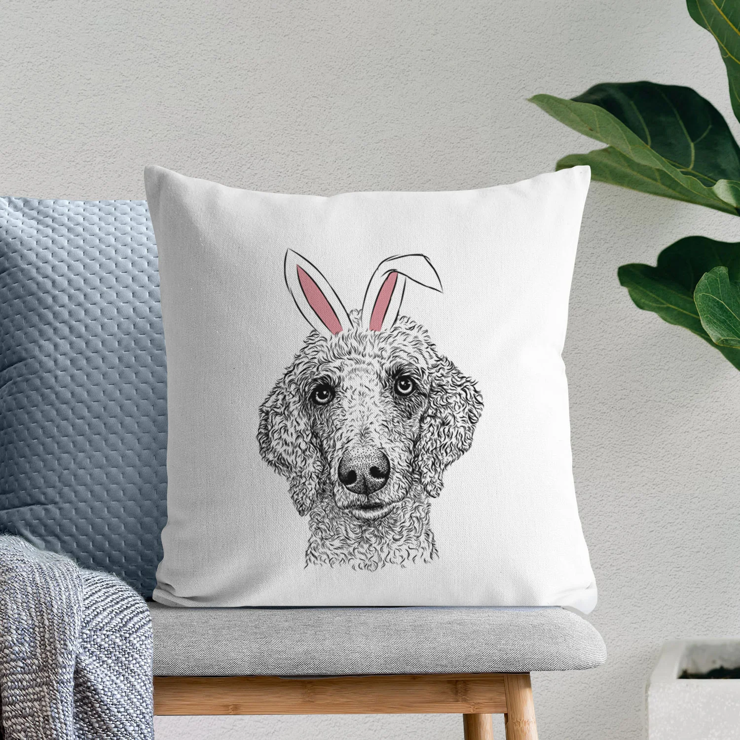 Blossom the Poodle - Throw Pillow Cover - Image 11