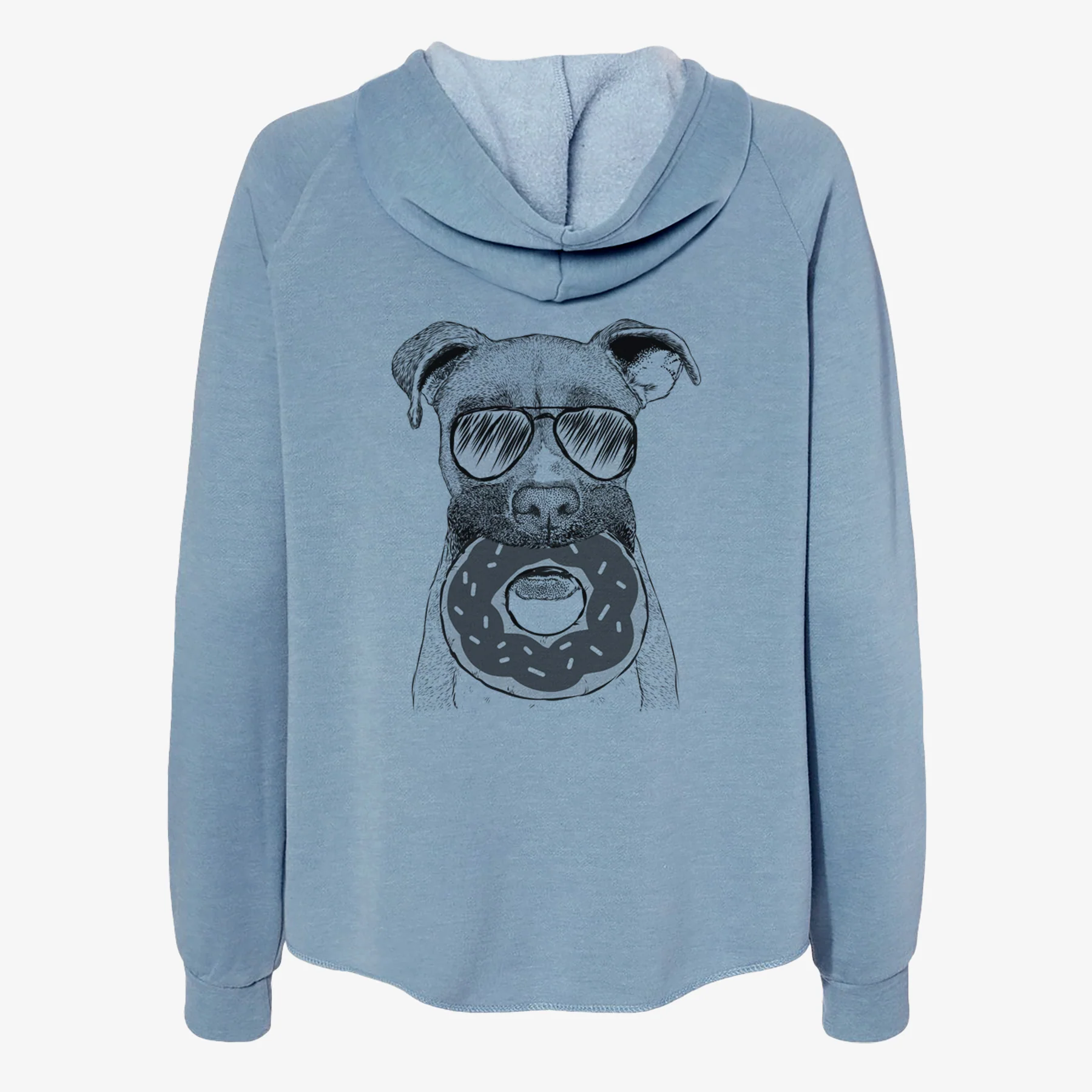 Bo the Boxer - Women's Cali Wave Zip-Up Sweatshirt - Image 9