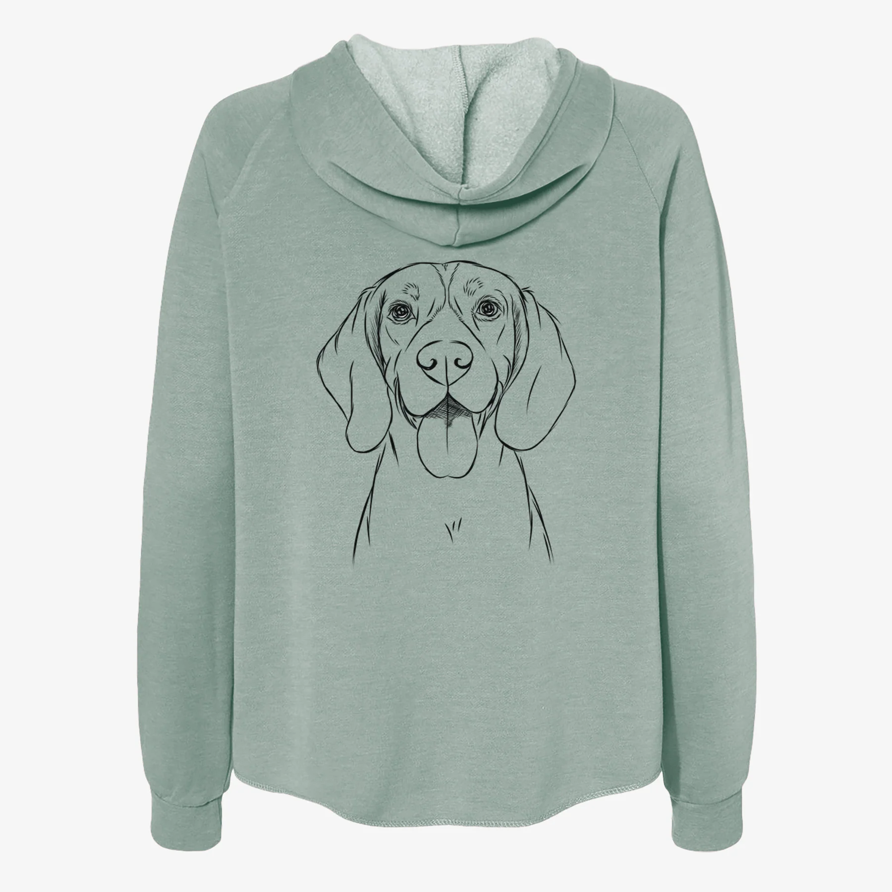 Bogie the Beagle - Women's Cali Wave Zip-Up Sweatshirt - Image 4