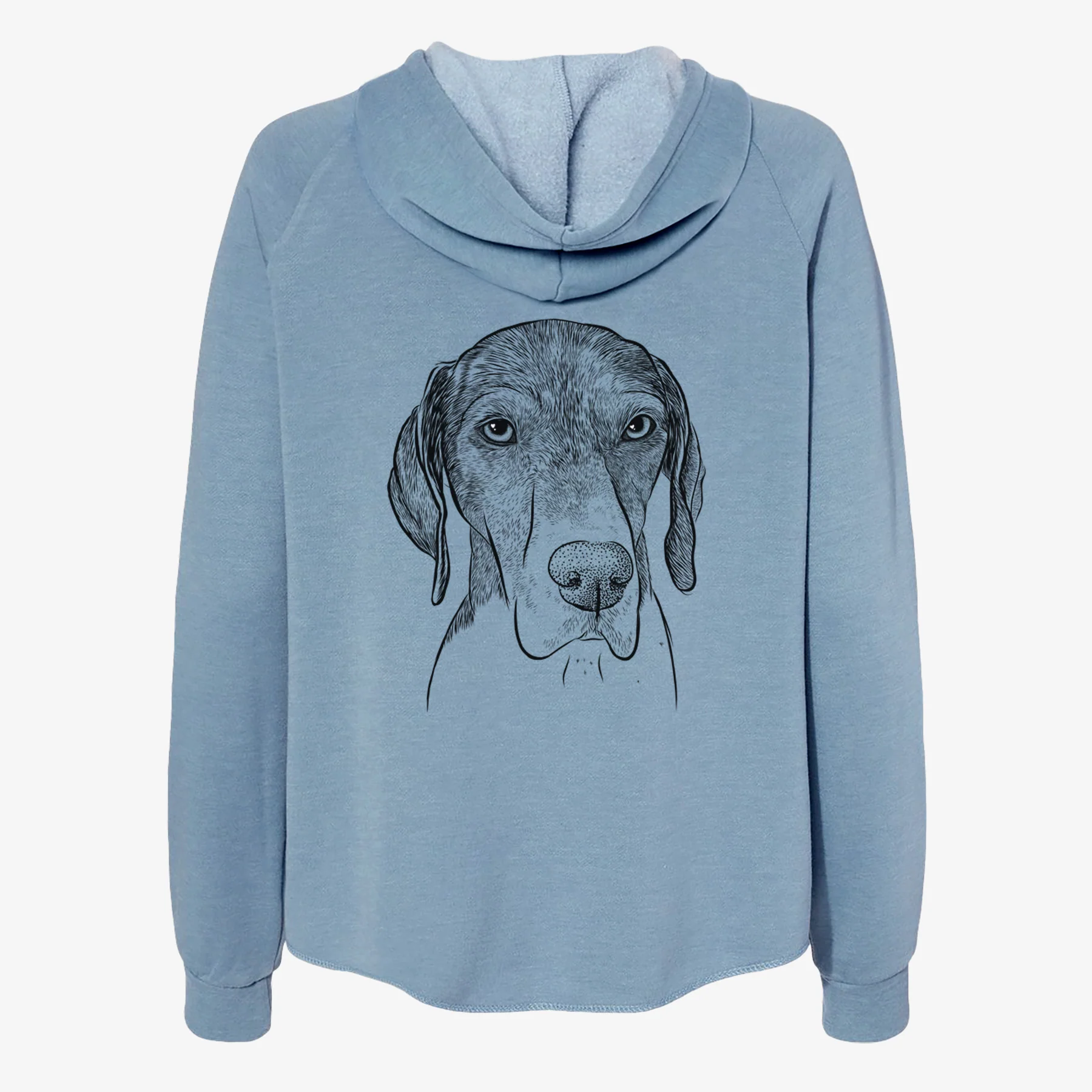 Bohdi the German Shorthaired Pointer - Women's Cali Wave Zip-Up Sweatshirt - Image 6