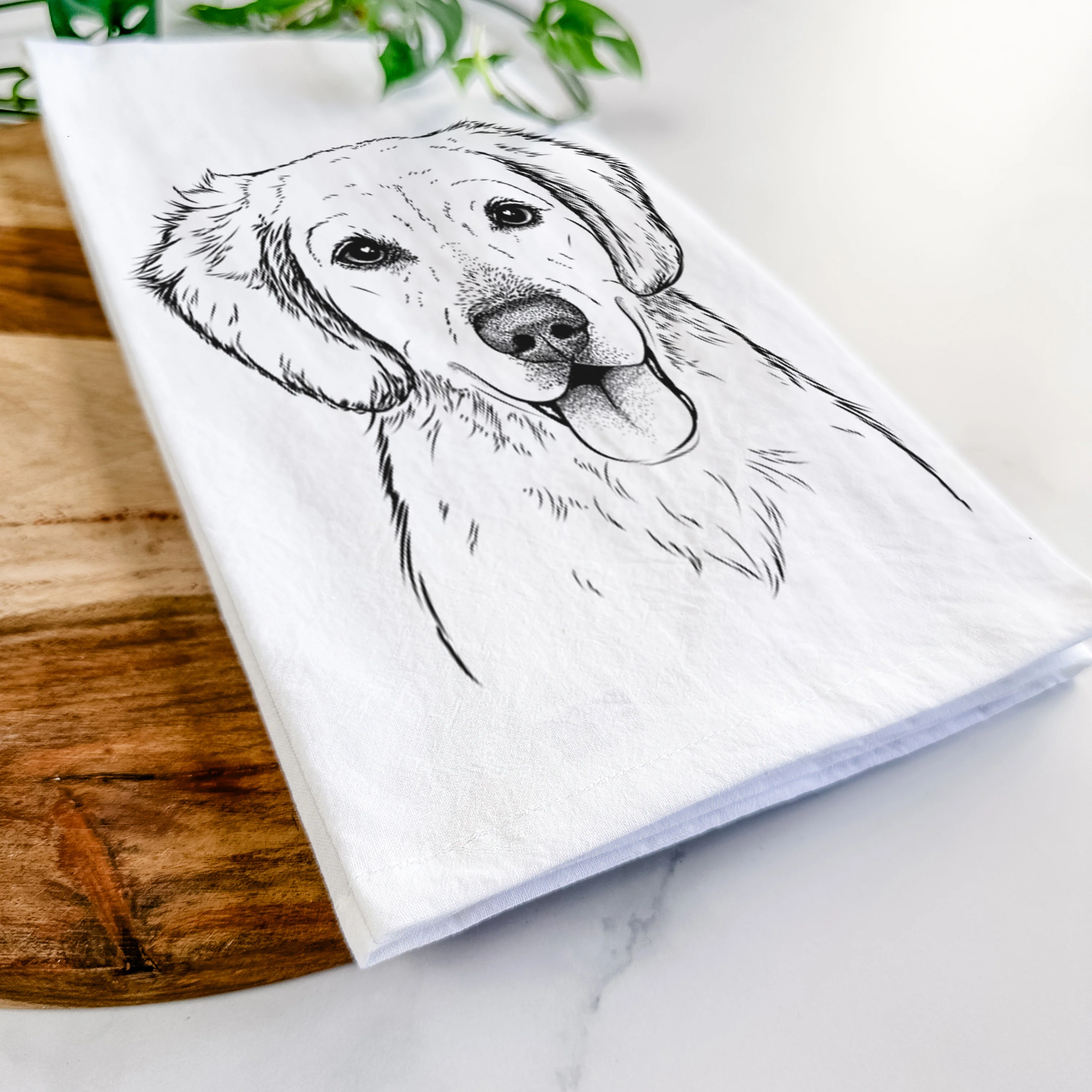 Bojo the Golden Retriever Tea Towel - Image 5