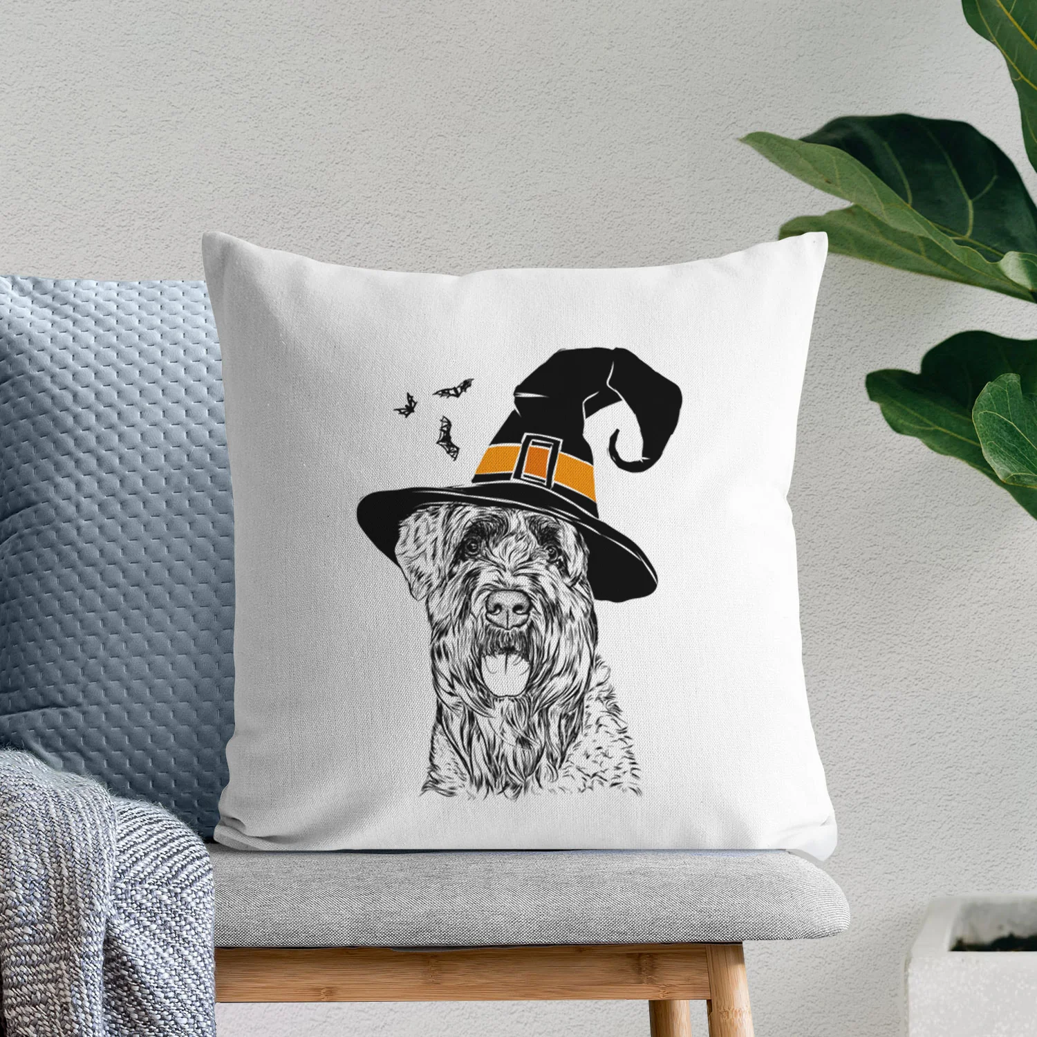 Bonnie the Bouvier Des Flandres - Throw Pillow Cover - Image 8