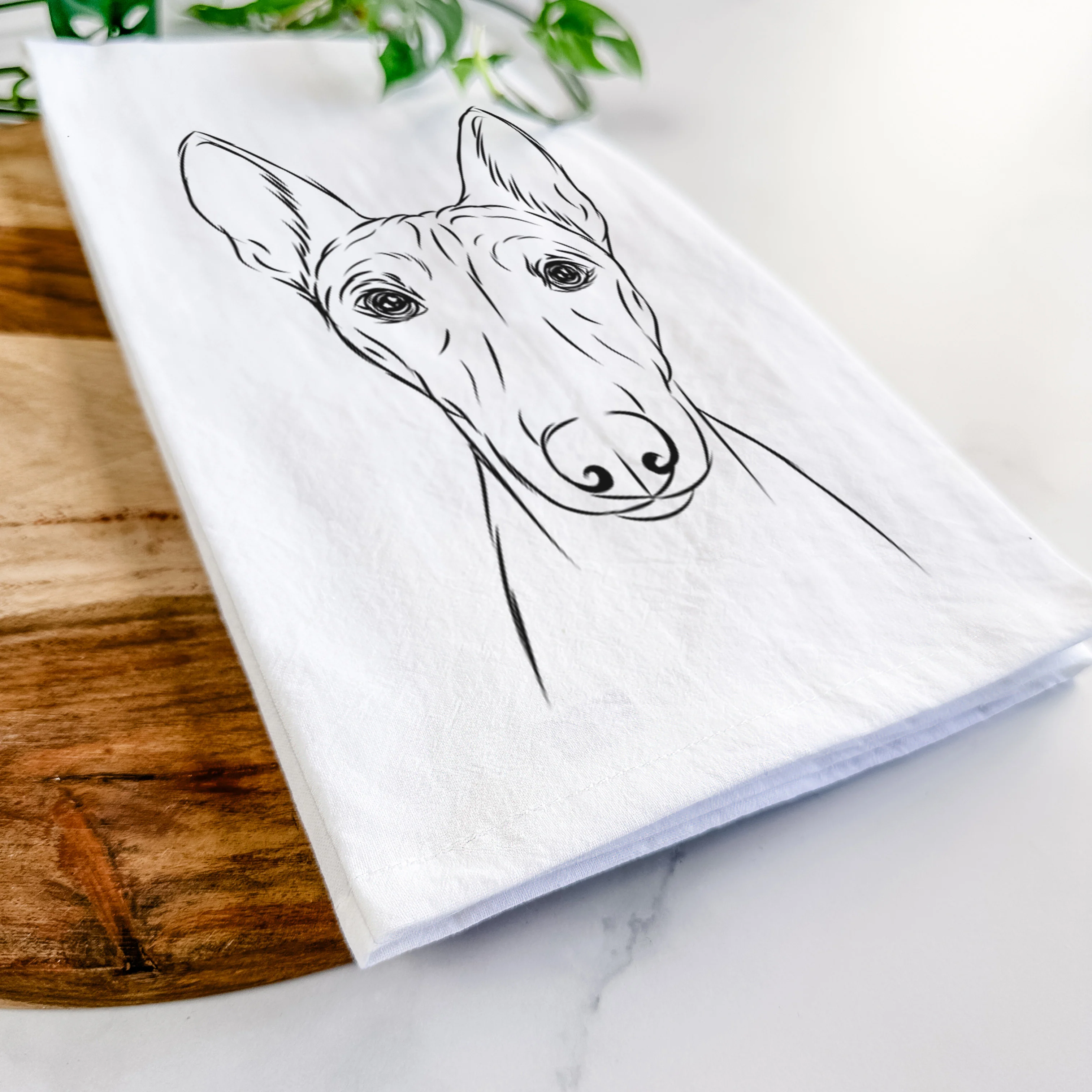 Bonsai the Basenji Tea Towel - Image 5