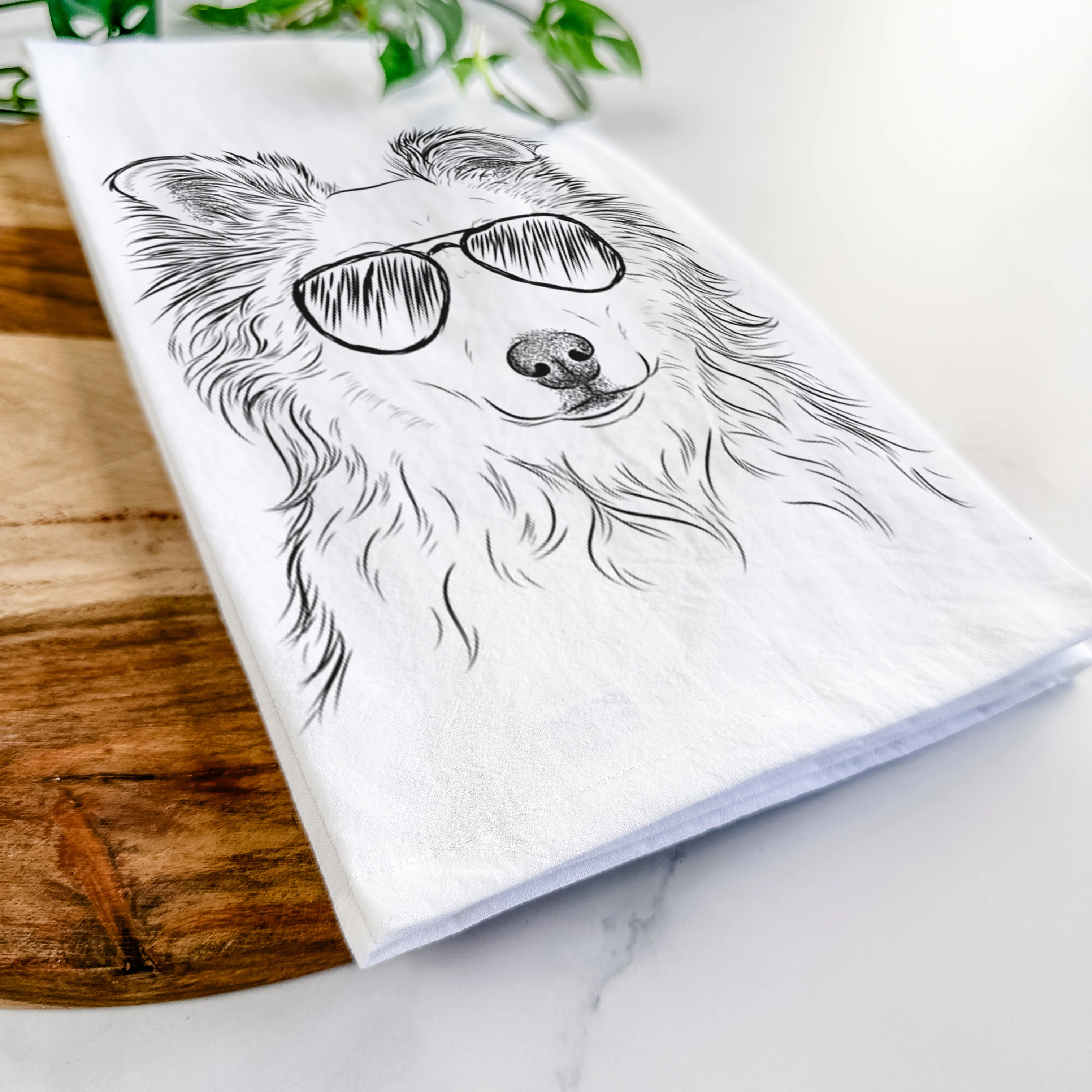 Bonsai the Mixed Breed Tea Towel - Image 6