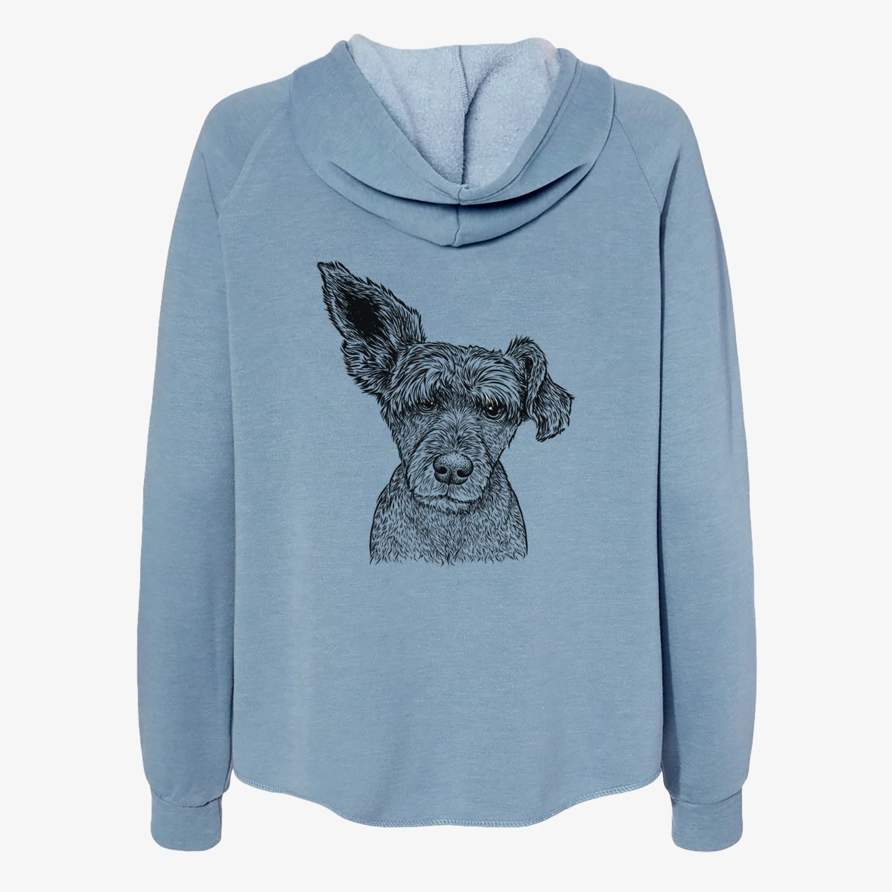 Boodles the Schnauzer Mix - Women's Cali Wave Zip-Up Sweatshirt - Image 6