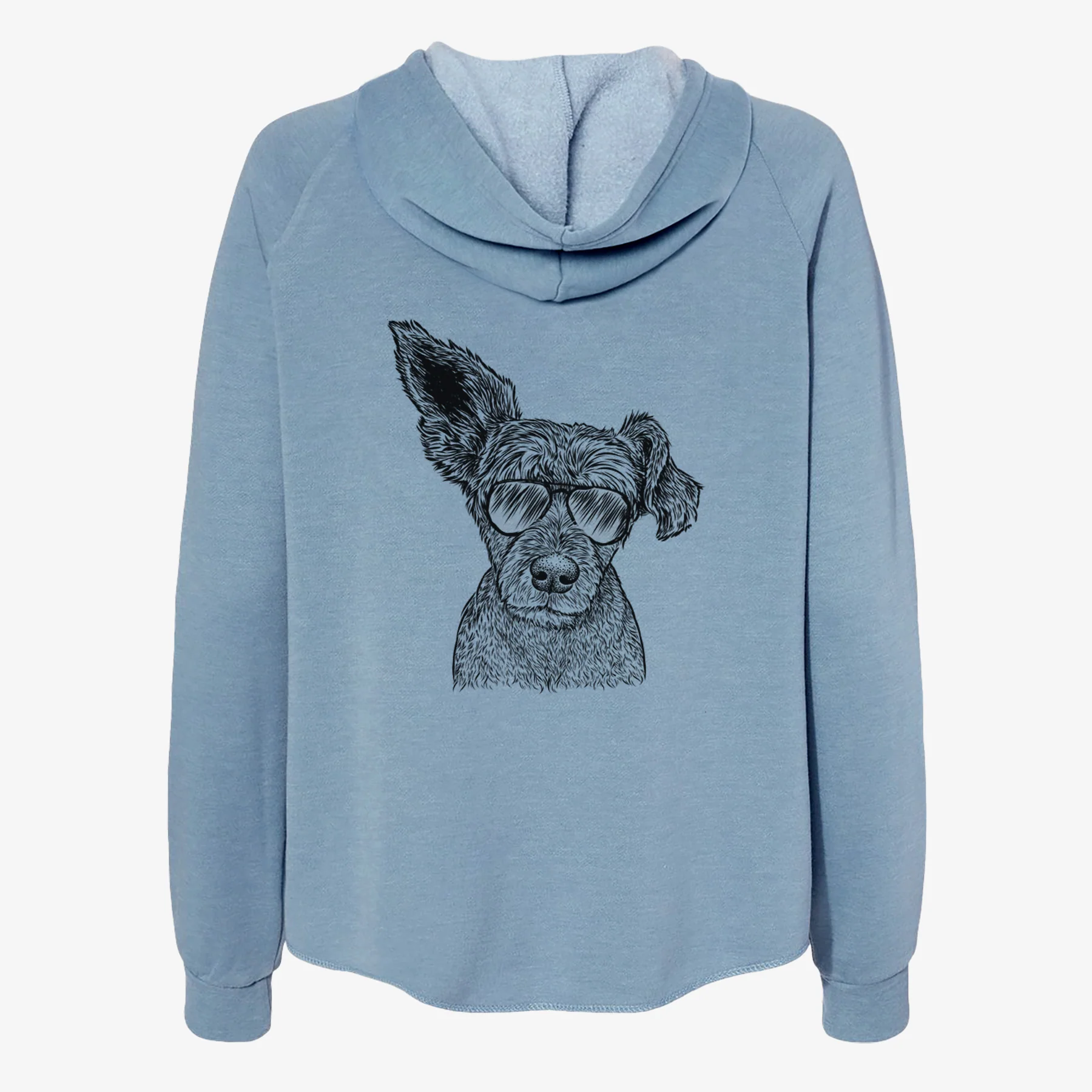 Boodles the Schnauzer Mix - Women's Cali Wave Zip-Up Sweatshirt - Image 9