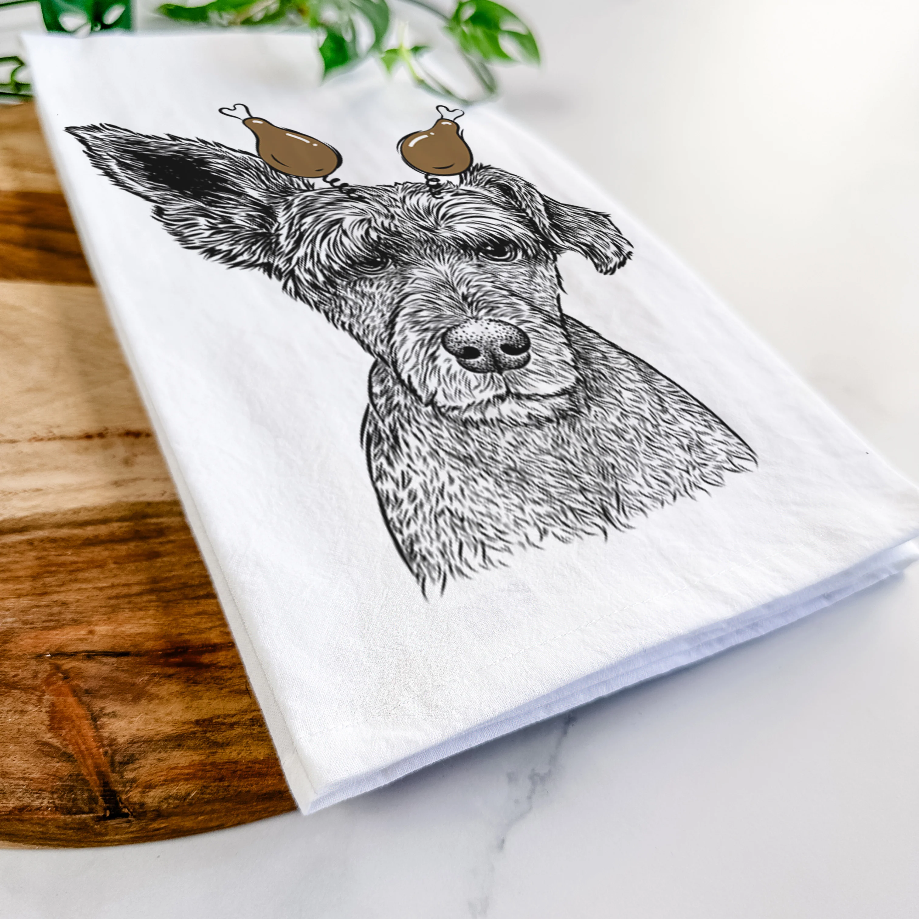 Boodles the Schnauzer Mix Tea Towel - Image 11